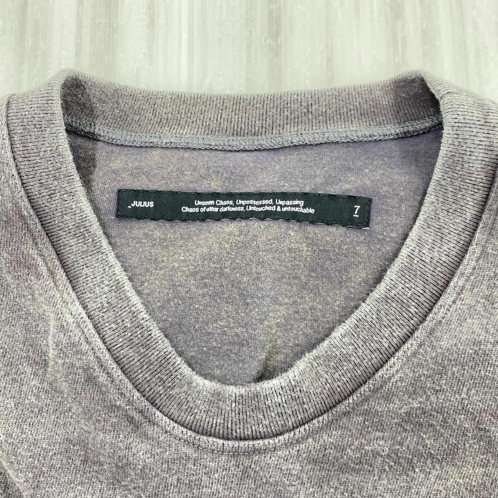 半袖Ｔシャツ ×Jesse Draxler ウォッシュ加工レイヤードカットソー BLK/3 3 グレー