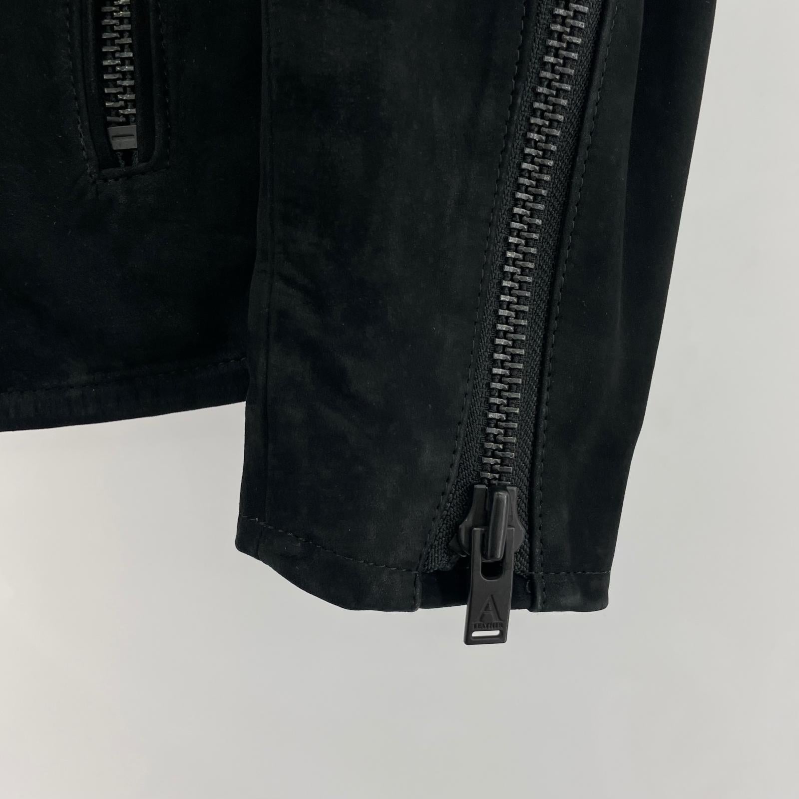 レザージャケット A LEATHER 牛革 レザージャケット　黒　52 ブラック