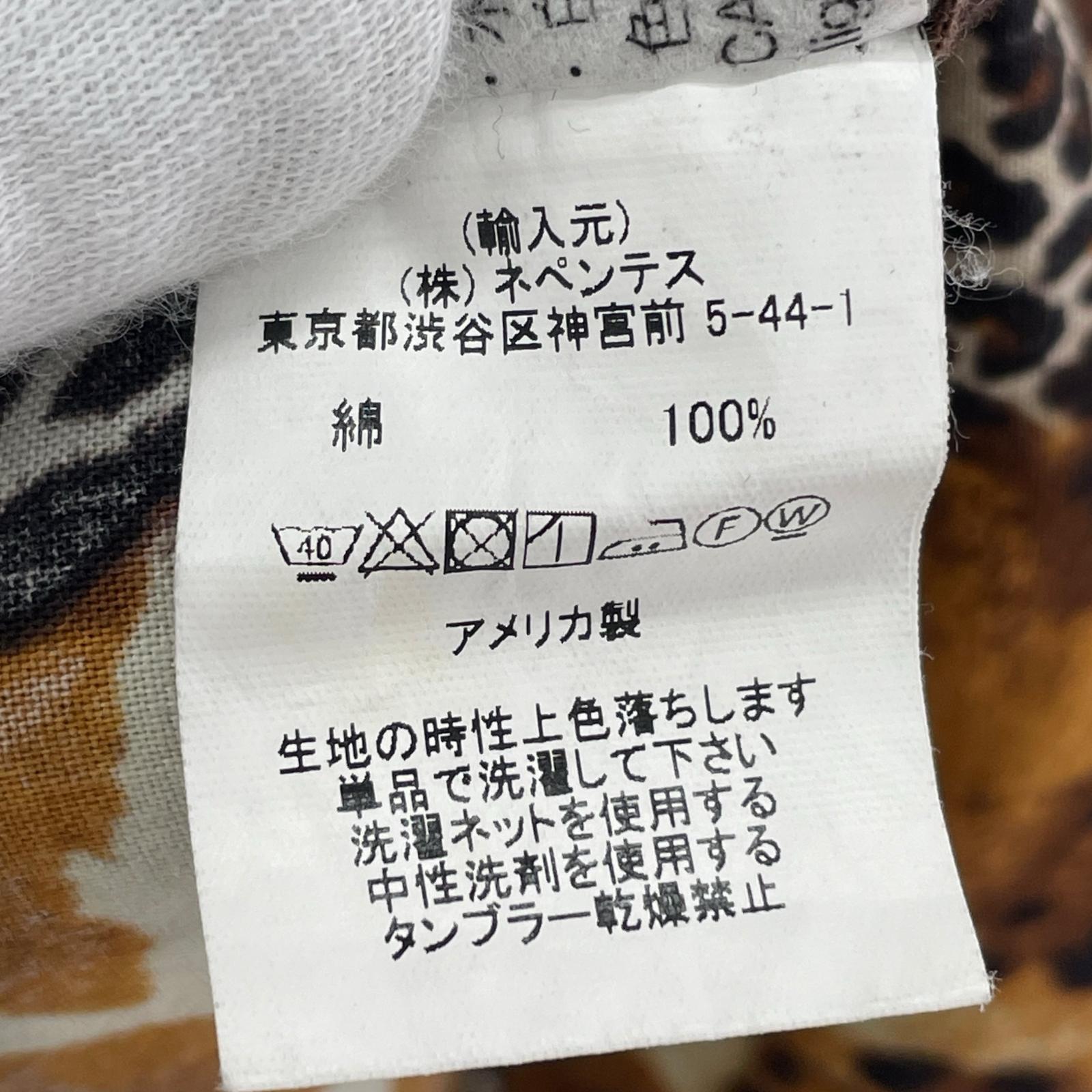 長袖シャツ 20AW アニマルパッチワーク (L) L
