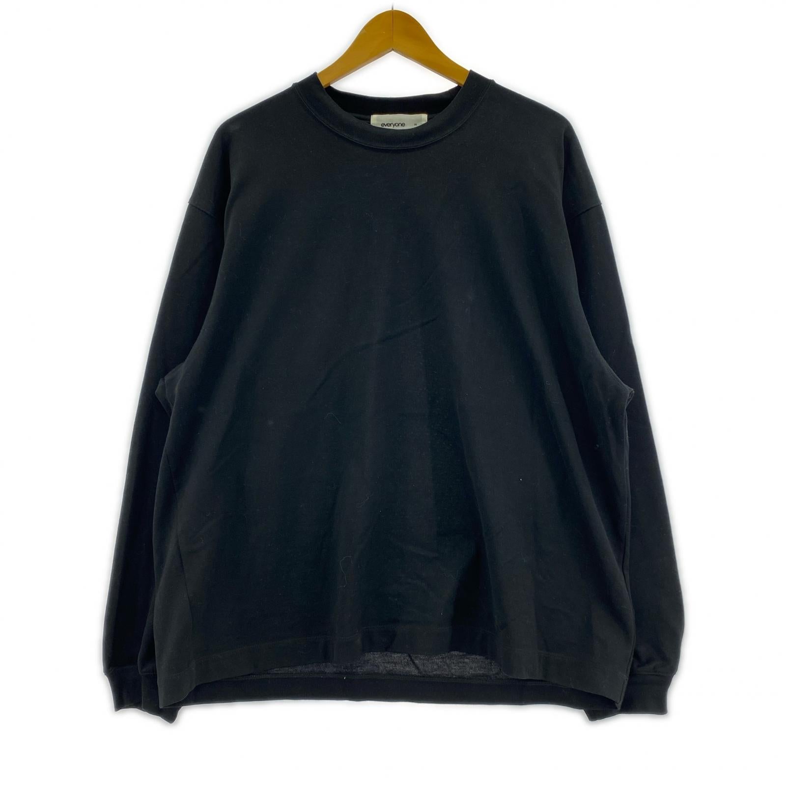 長袖Ｔシャツ cotton long sleeve t-shirt M ブラック
