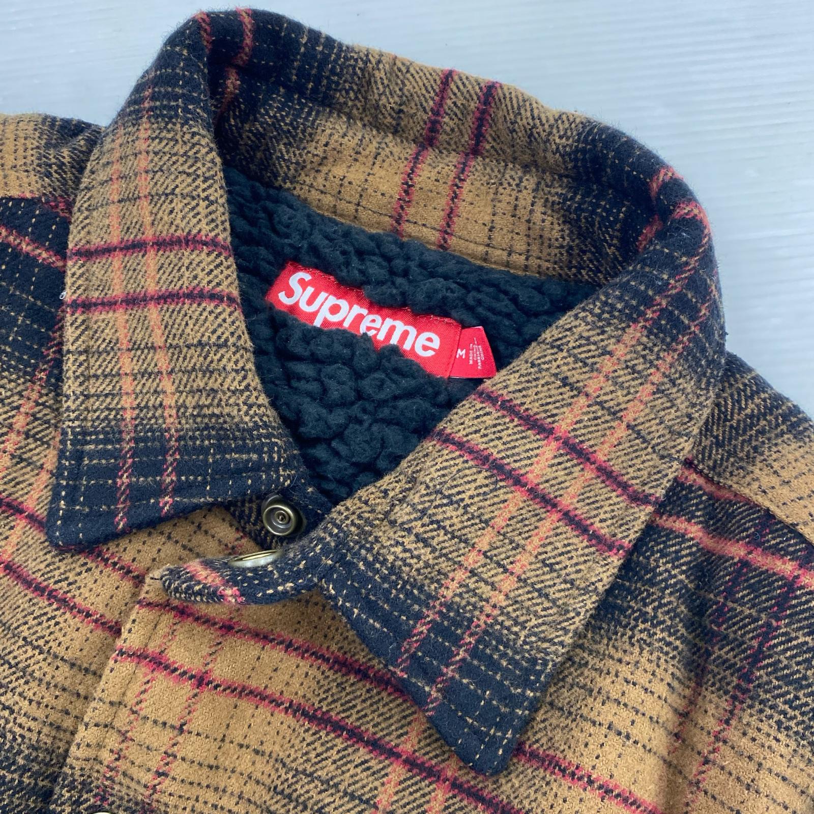ジャケット 23AW LINED FLANNEL SNAP SHIRT M