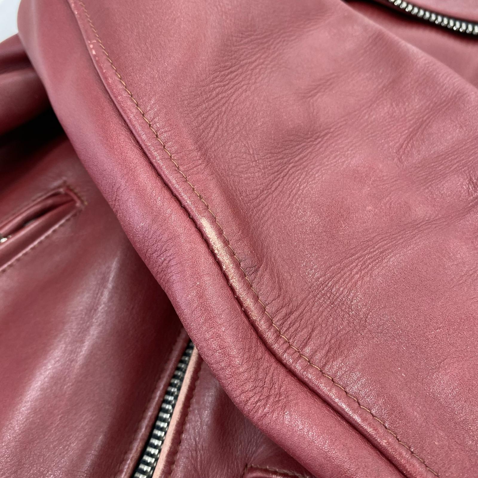 ジャケット SCHOTT 613UST ワンスターダブルライダース 36 ブラウン