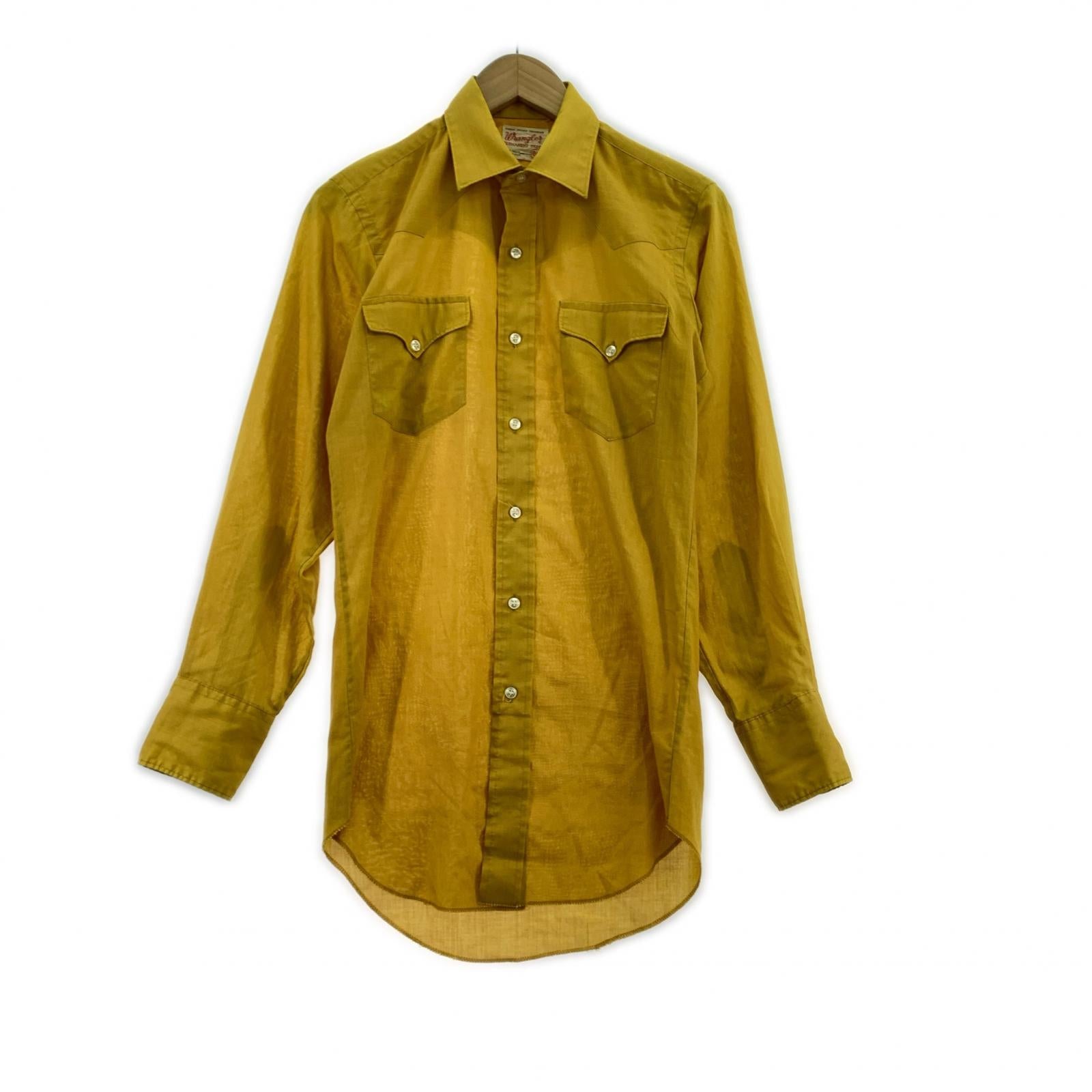 長袖シャツ 60s USA製 ウエスタンシャツ YLW イエロー
