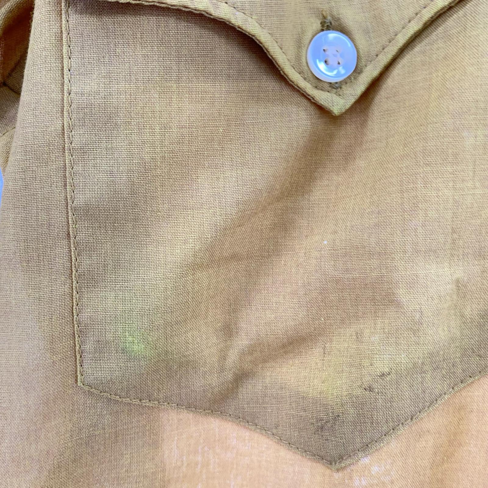 長袖シャツ 60s USA製 ウエスタンシャツ YLW イエロー