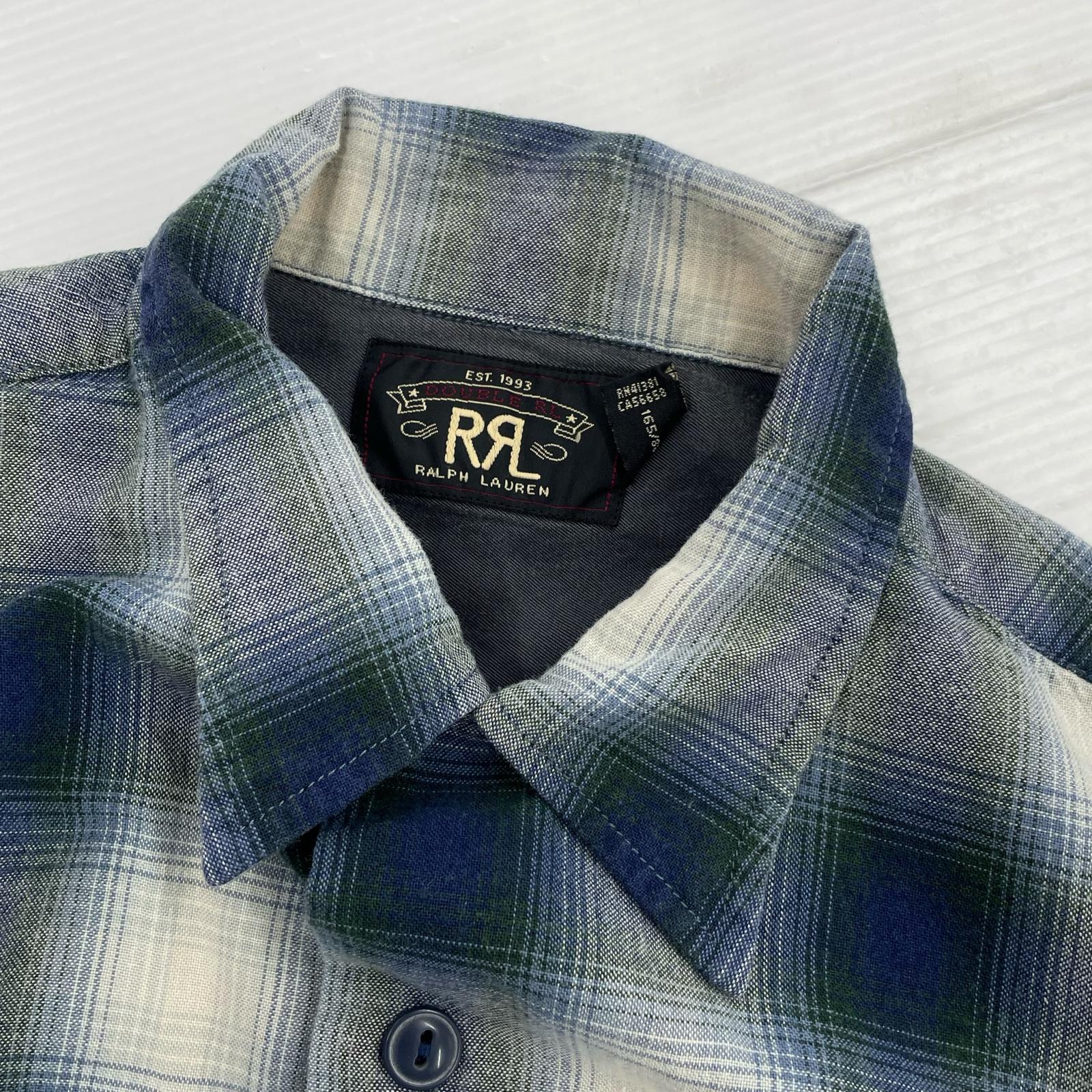 長袖シャツ OMBRE PLAID WORK SHIRTS 1つ星