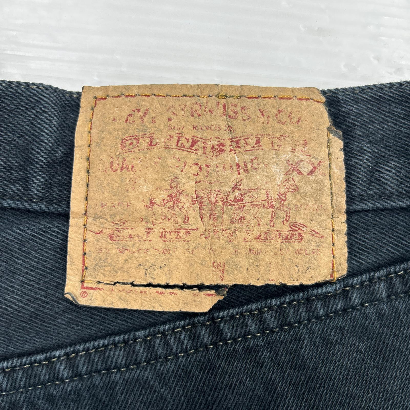 デニムパンツ 90s usa製 501 w30 30 ブラック