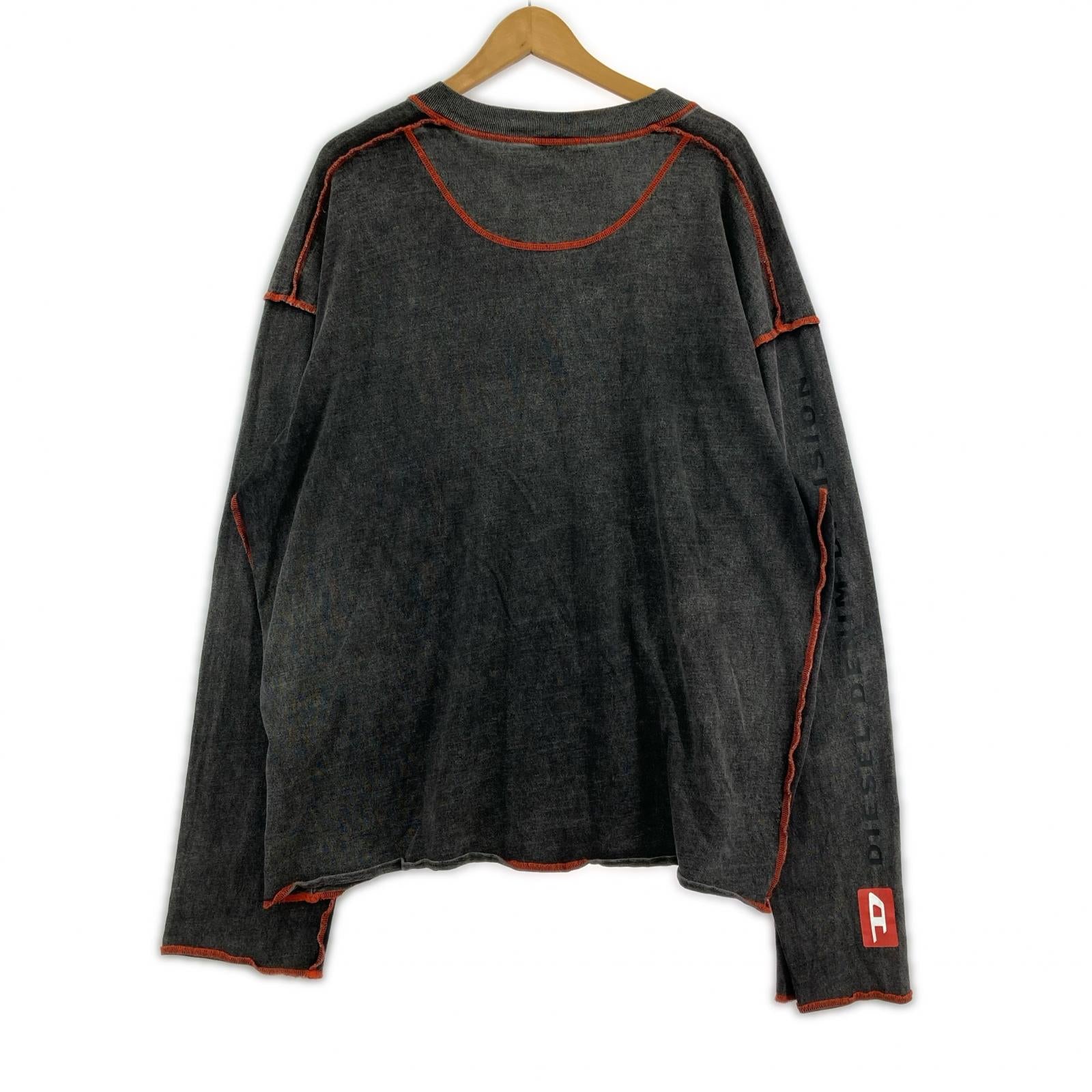 長袖Ｔシャツ T-WEEK-LS アウトシーム 黒 L ブラック