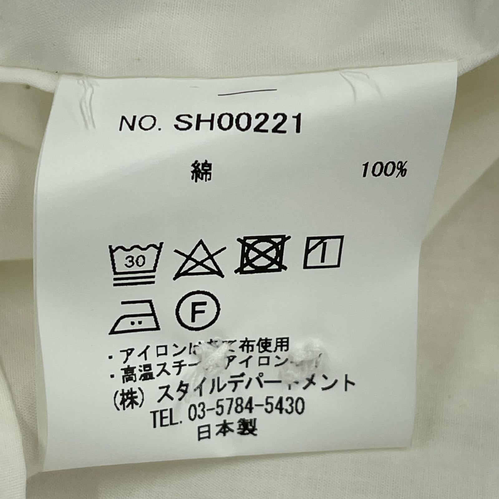 長袖シャツ レギュラーカラーシャツ (50) 白 ホワイト