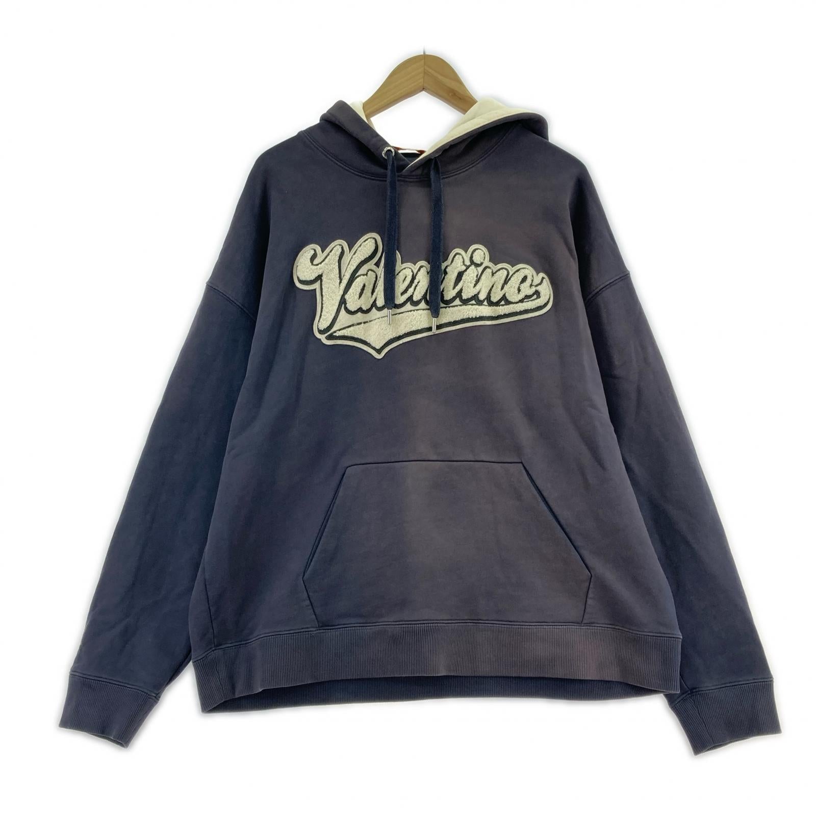 パーカー 22AW ロゴワッペンパーカー ネイビー L L ネイビー