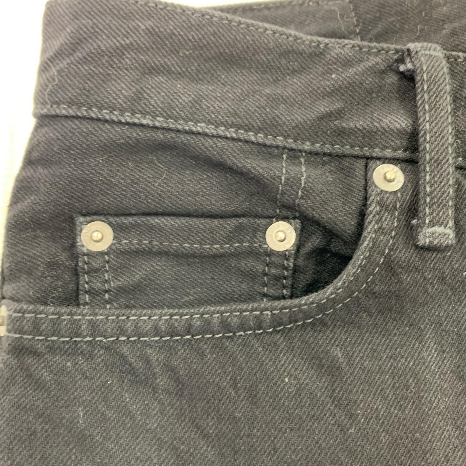デニムパンツ Acne Studios レギュラーフィットジーンズ 2010M 黒 (S) S ブラック