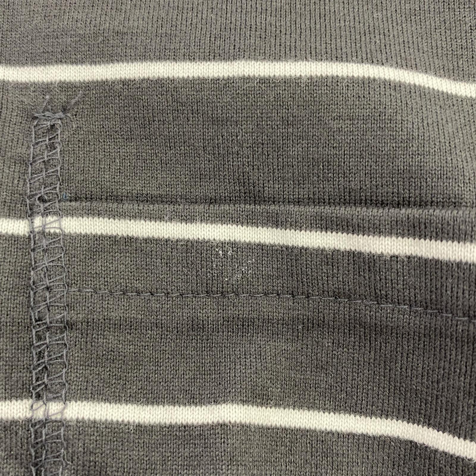 長袖Ｔシャツ ANCELLM 26SS BORDER LS ボーダーL/S Tee 2 炭黒 2