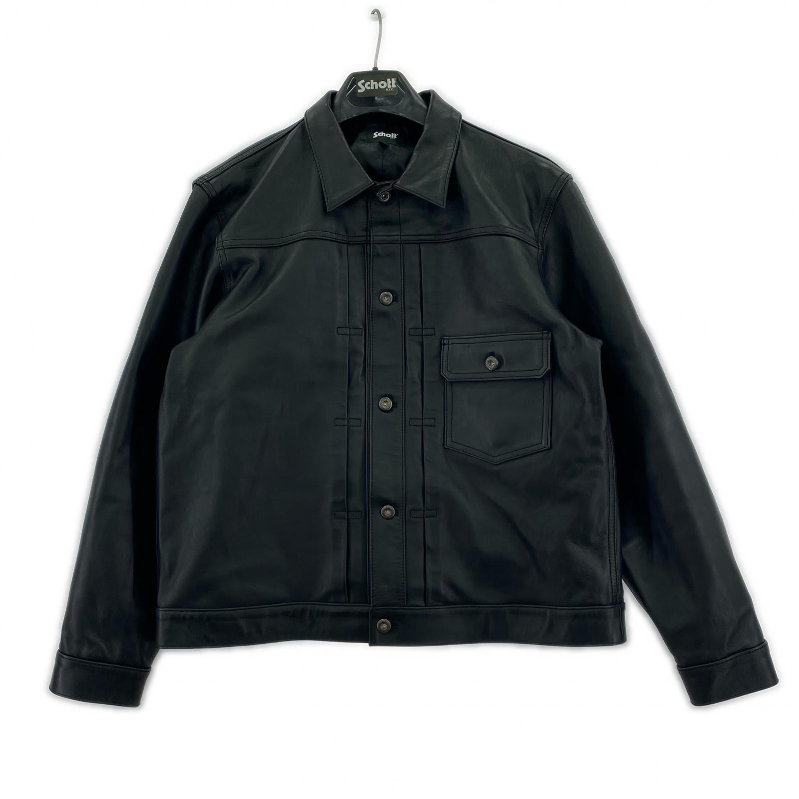 レザージャケット SHEEP LEATHER TRACKER JACKET （L) L ブラック