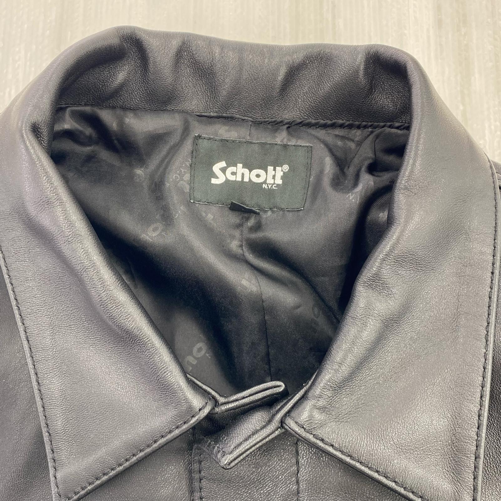 レザージャケット SHEEP LEATHER TRACKER JACKET （L) L ブラック