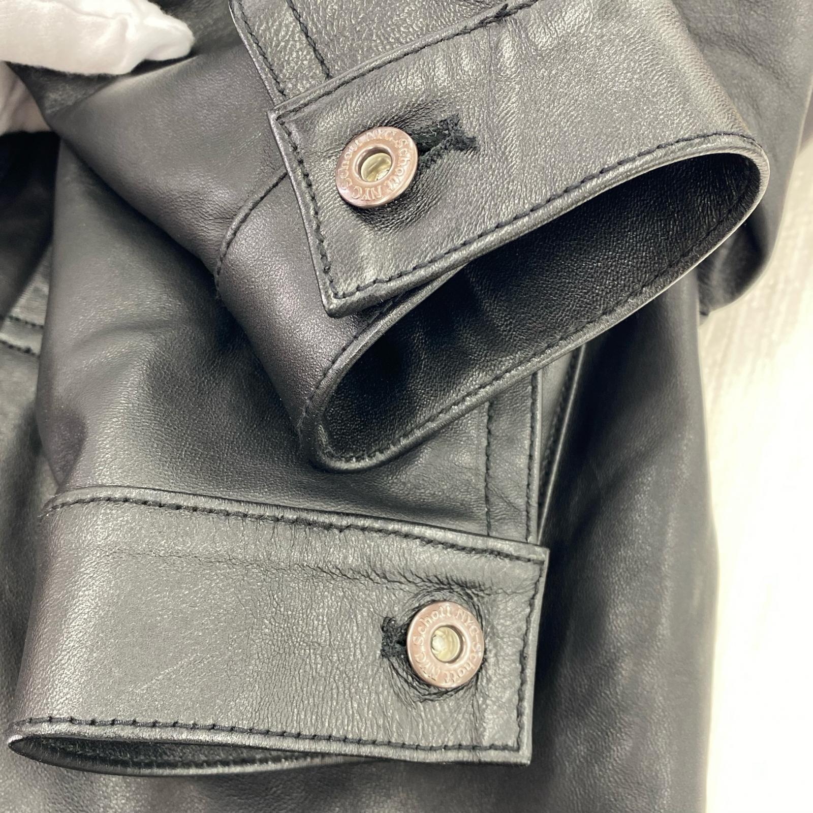 レザージャケット SHEEP LEATHER TRACKER JACKET （L) L ブラック
