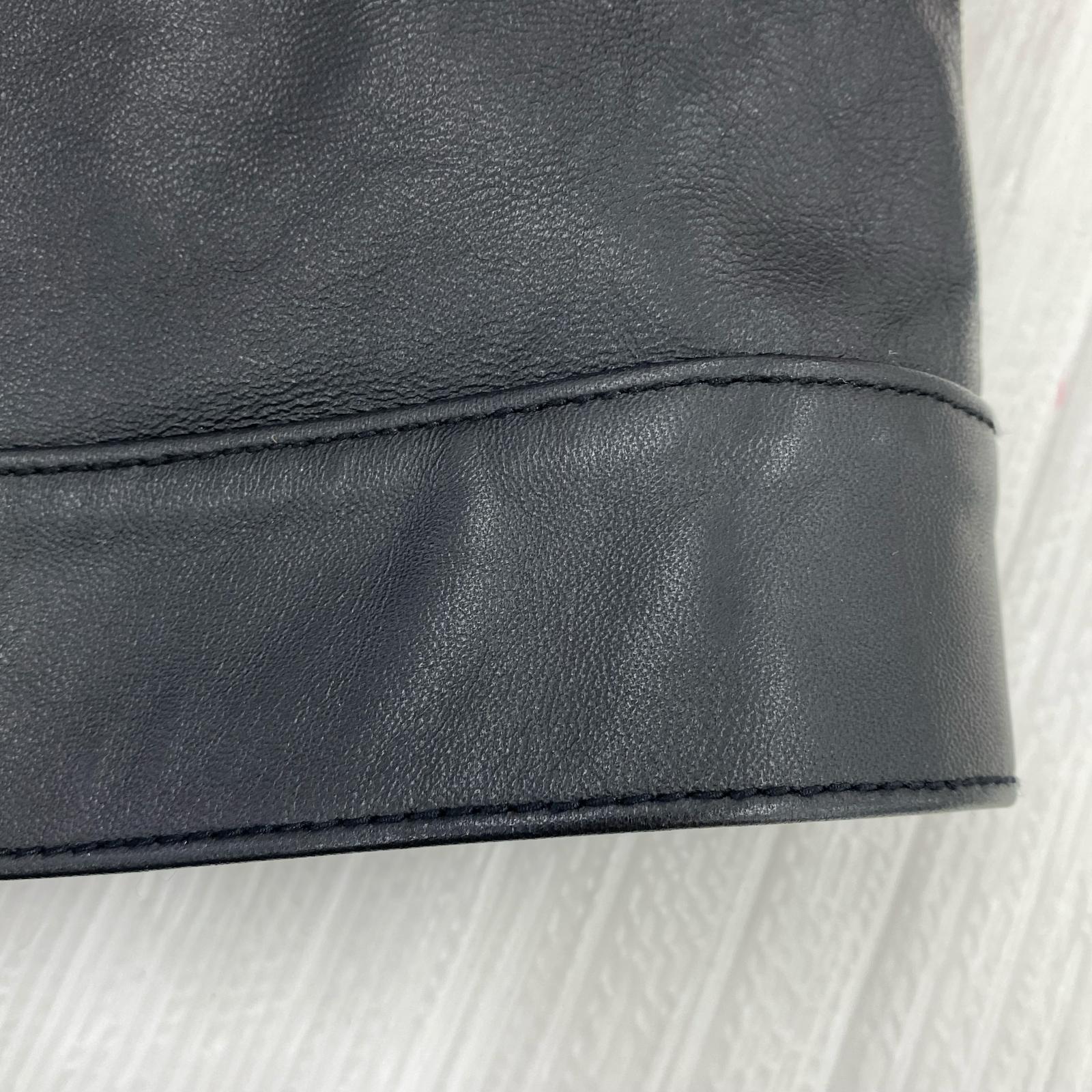 レザージャケット SHEEP LEATHER TRACKER JACKET （L) L ブラック