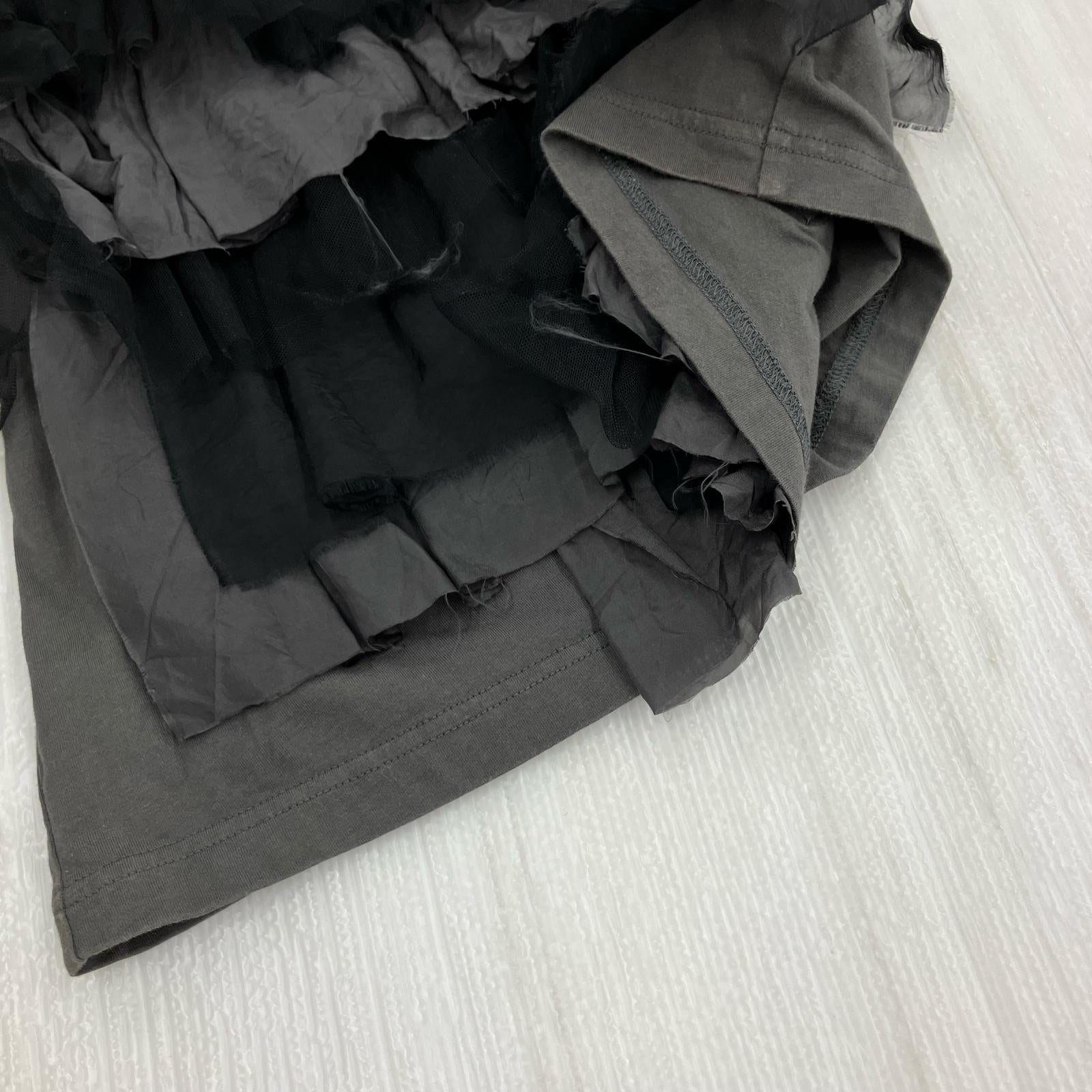 半袖Ｔシャツ フリルカットソー GRY グレー