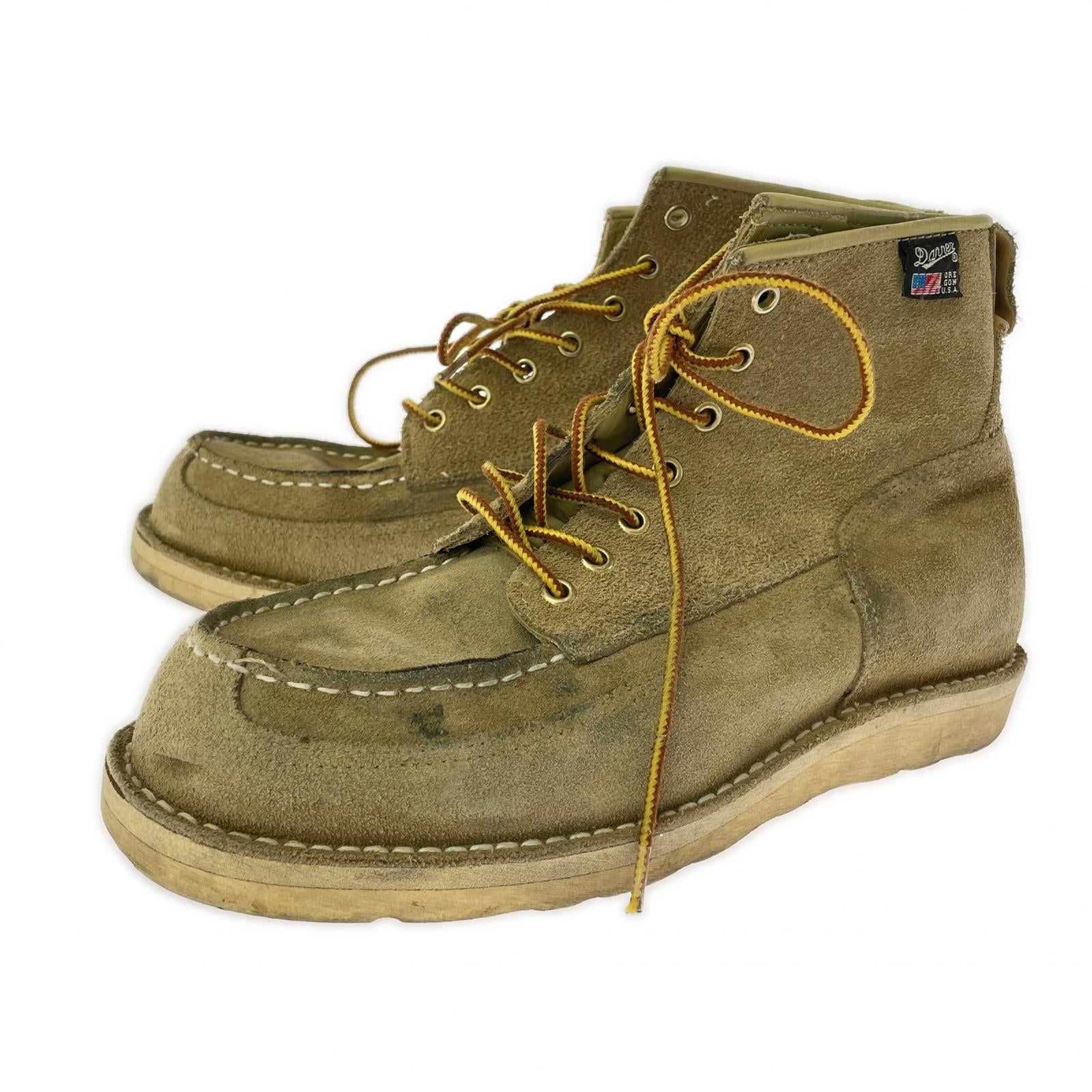 ブーツ 00s CAMALLI MOC TOE LACE UP BOOTS ベージュ