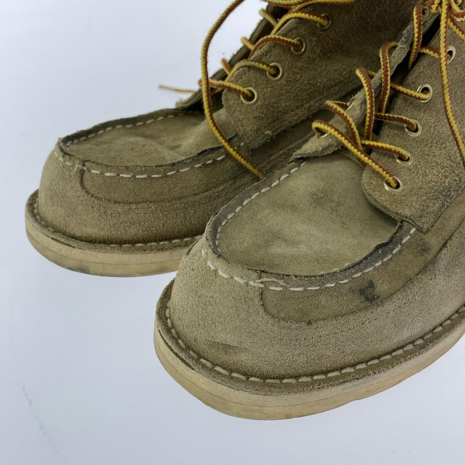 ブーツ 00s CAMALLI MOC TOE LACE UP BOOTS ベージュ