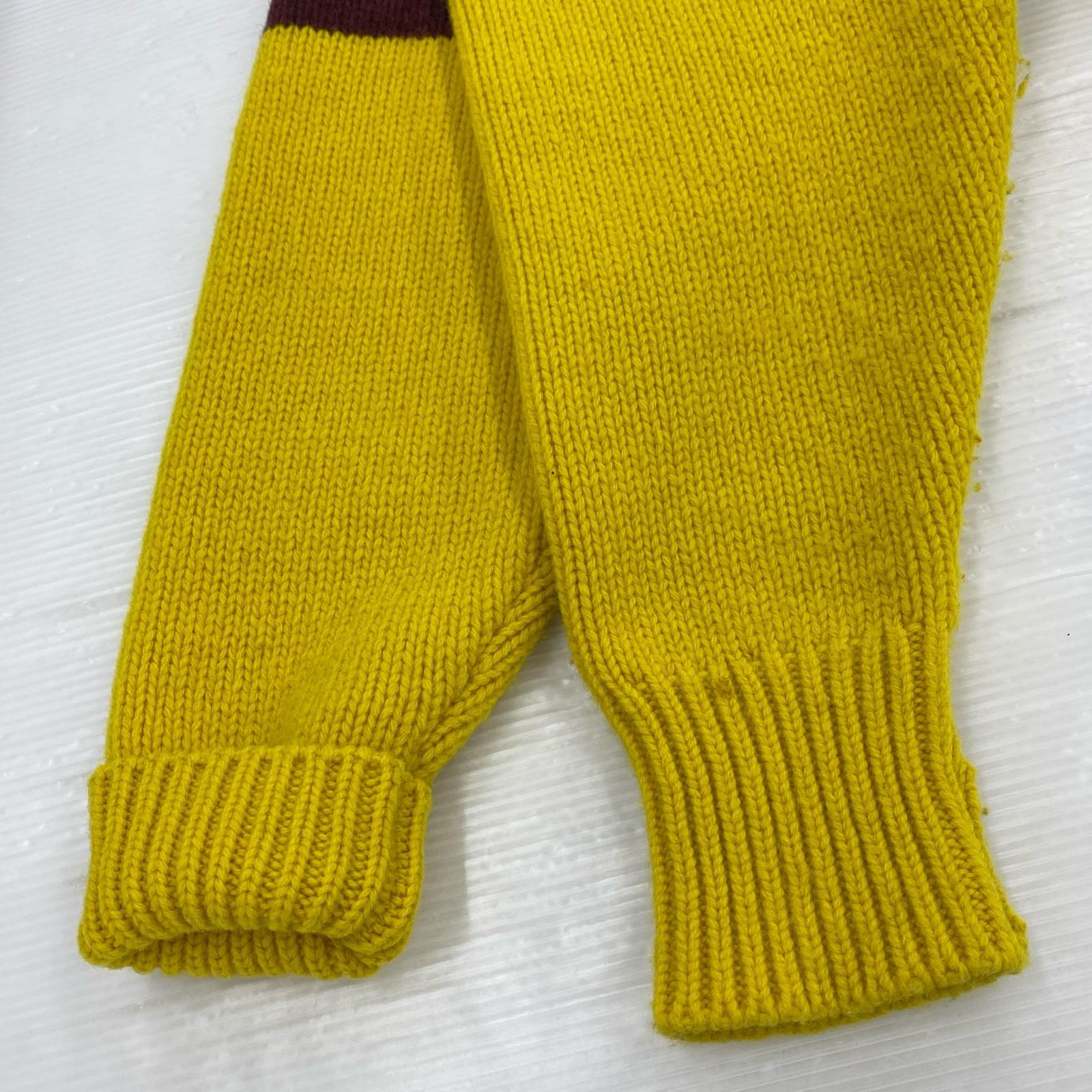 カーディガン LOW GAUGE KNIT CARDIGAN (M) 黄 M イエロー