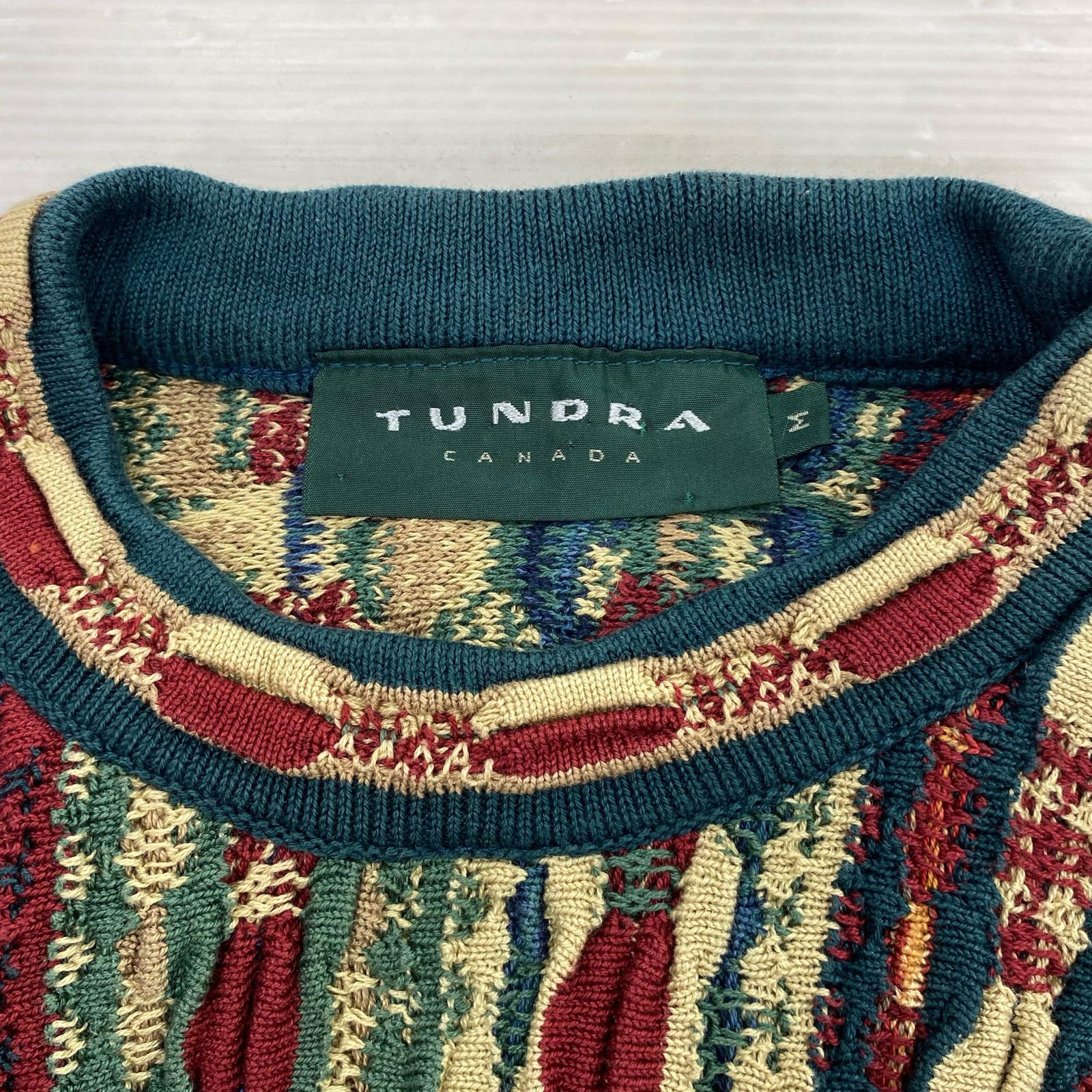 ニット TUNDRA カナダ製 3Dニット M マルチカラー