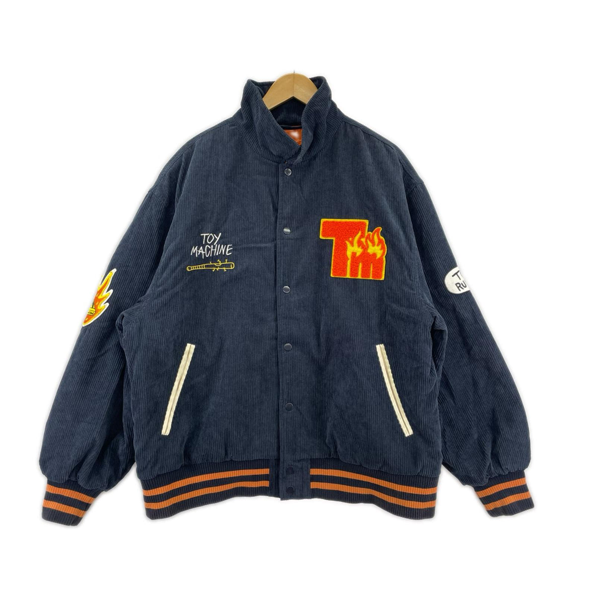 ジャケット TOY MACHINE CORDUROY Stadium-Jacket TTMFCJK3 紺 (L) L