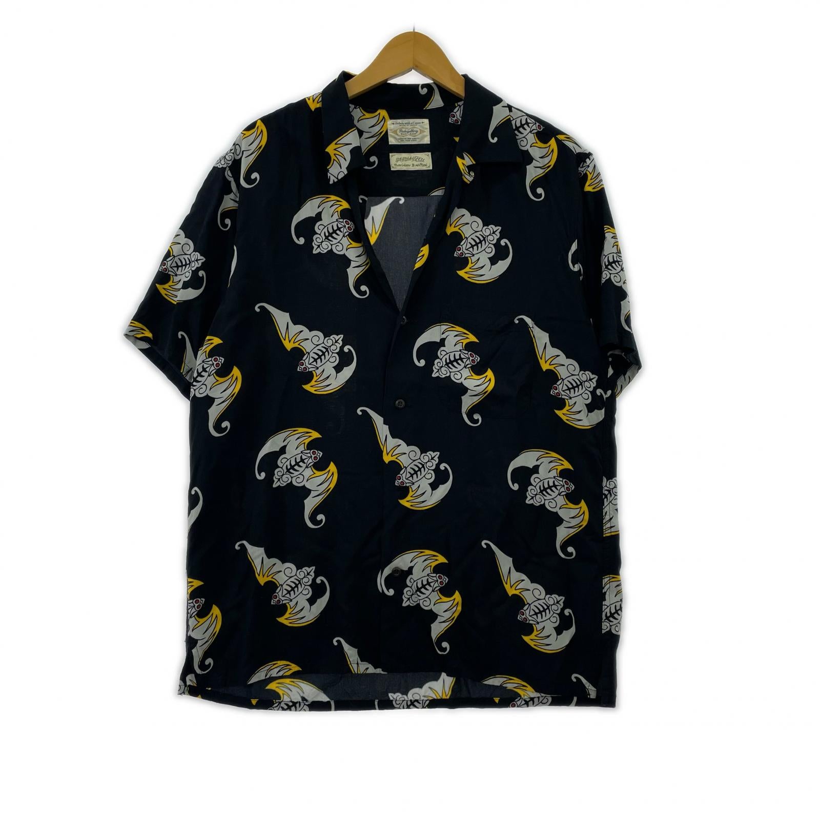 半袖シャツ BLACK LABEL/BETZ ALOHA SHIRT/M/総柄 S ネイビー
