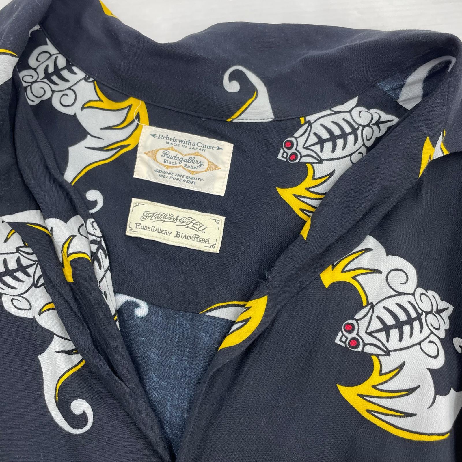 半袖シャツ BLACK LABEL/BETZ ALOHA SHIRT/M/総柄 S ネイビー