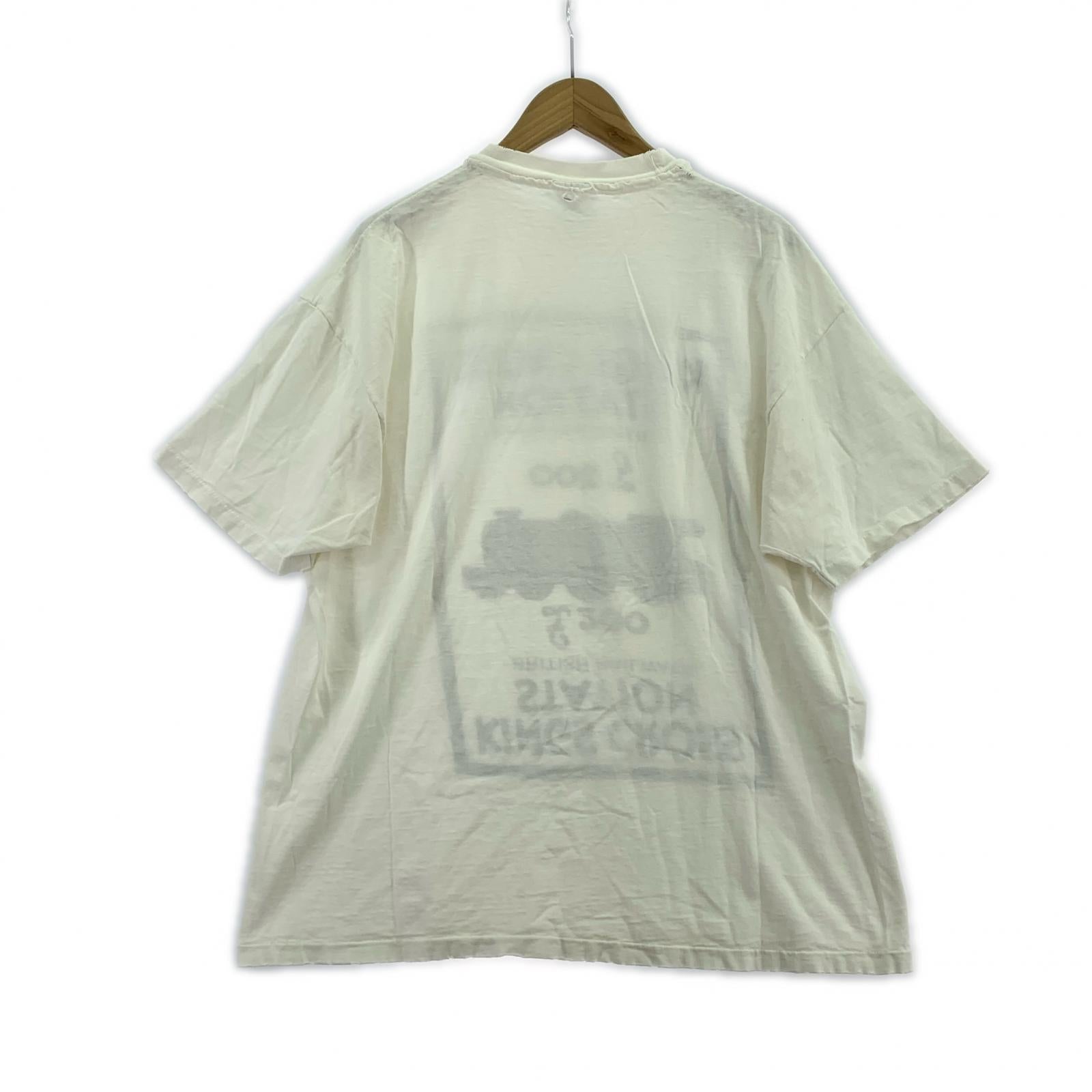 半袖Ｔシャツ Hanesボディ USA製 キングスクロス駅 Tシャツ 白 (XL) ホワイト