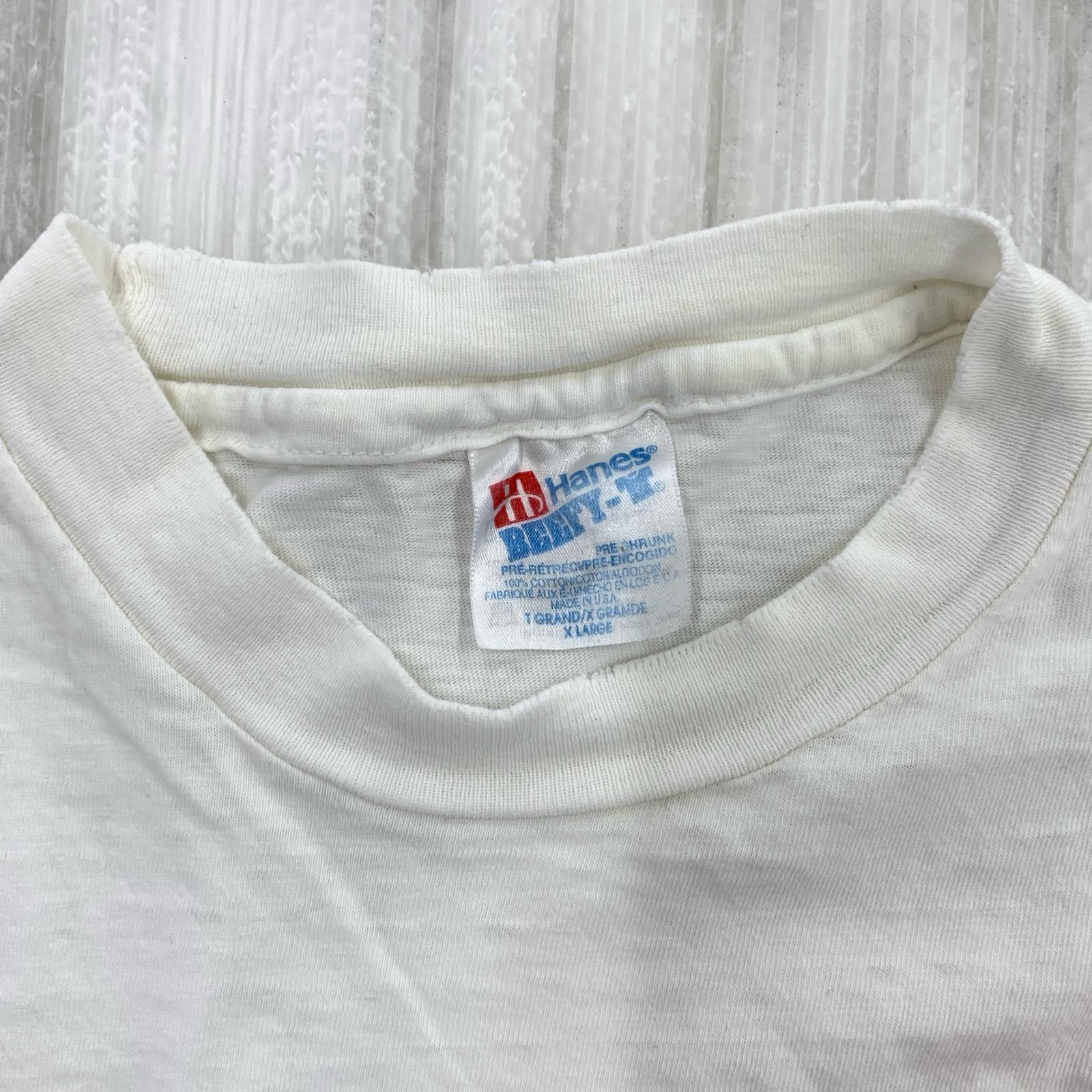 半袖Ｔシャツ Hanesボディ USA製 キングスクロス駅 Tシャツ 白 (XL) ホワイト