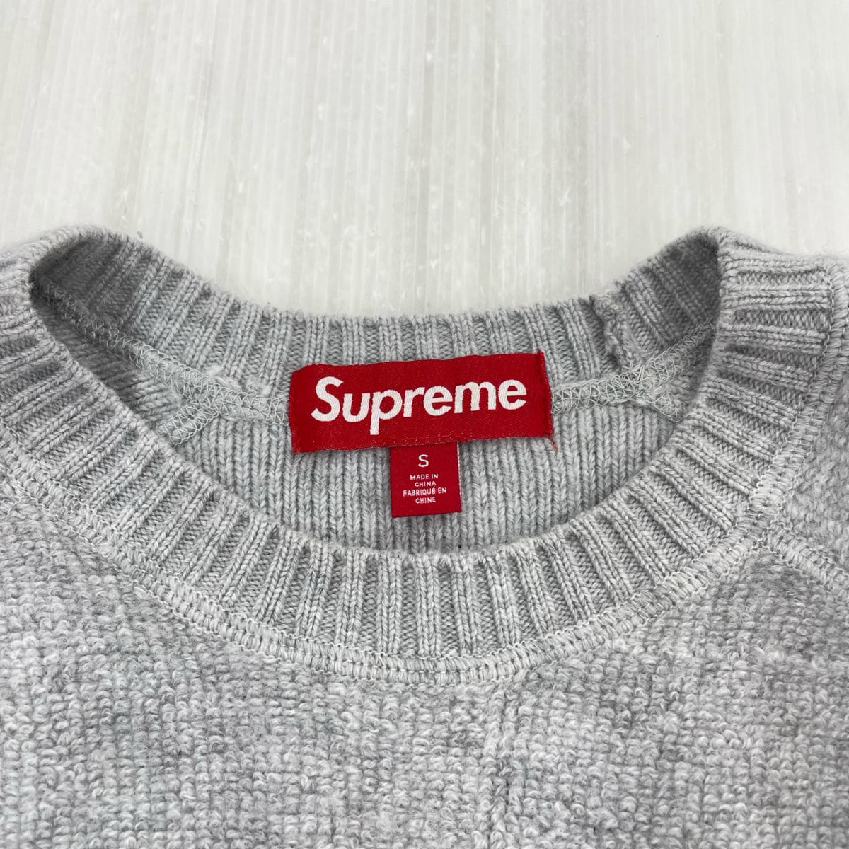 ニット 24aw Terry Small BOX LOGO Sweater S GRY S グレー