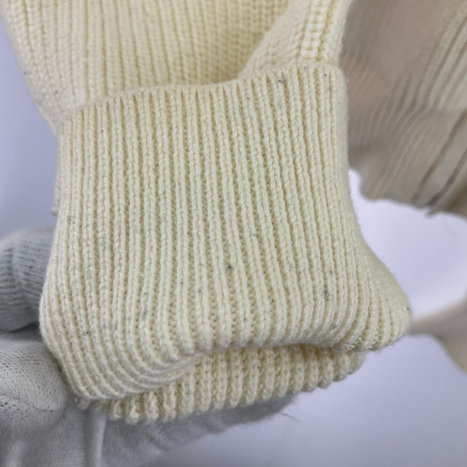 ニット Wool Full Zip Sweater White ホワイト