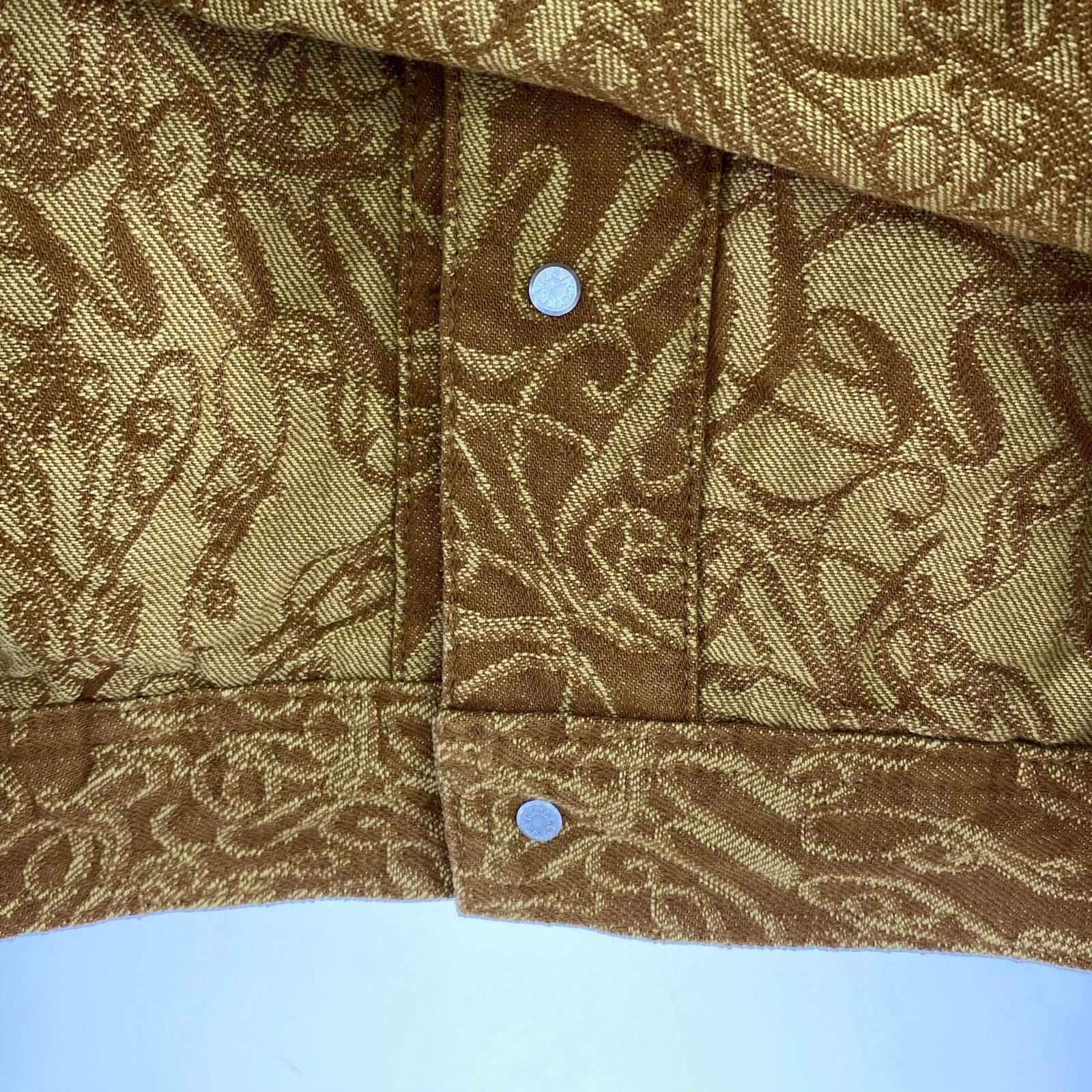 ジャケット 22AW SCRIPT JACQUARD DENIM JACKET M M