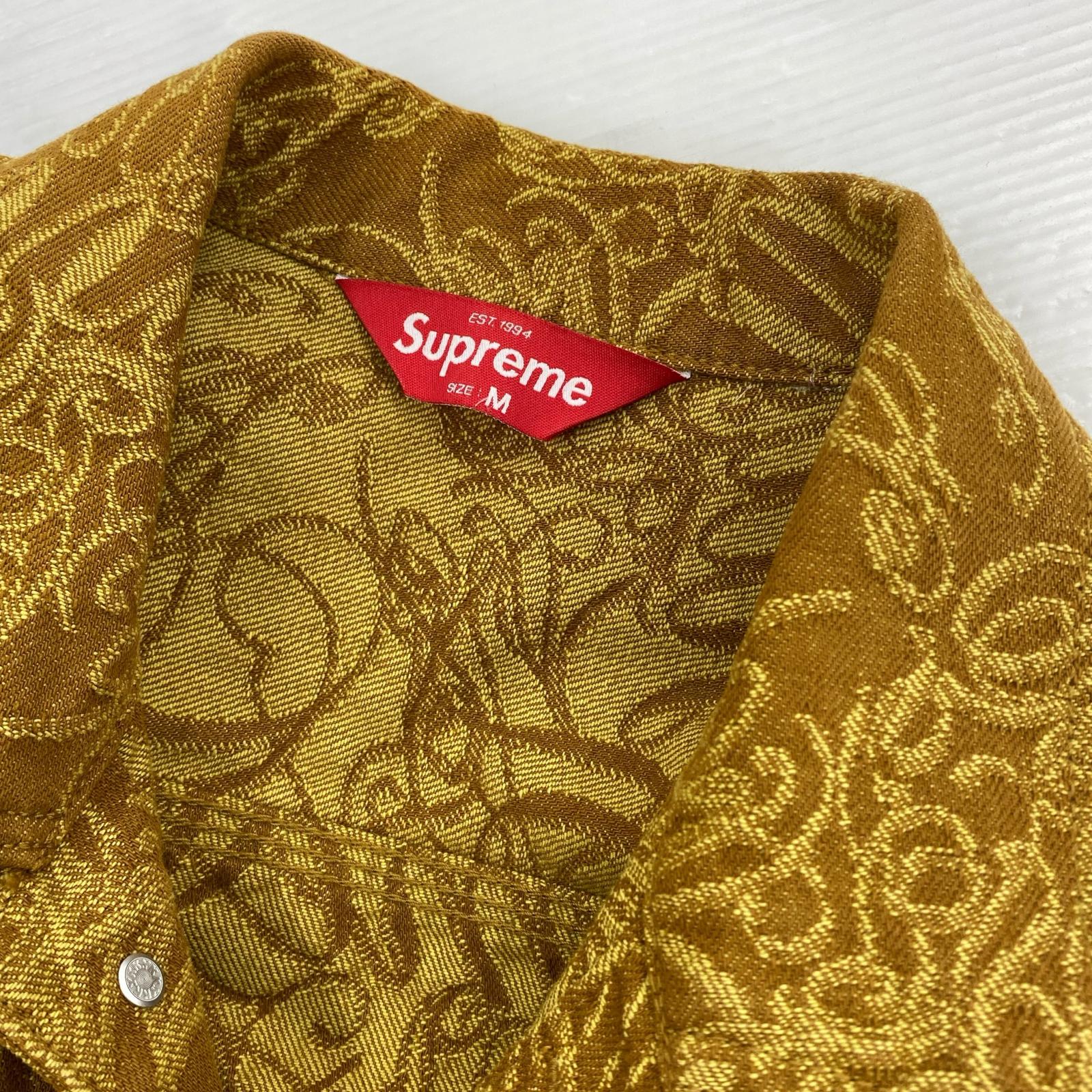 ジャケット 22AW SCRIPT JACQUARD DENIM JACKET M M