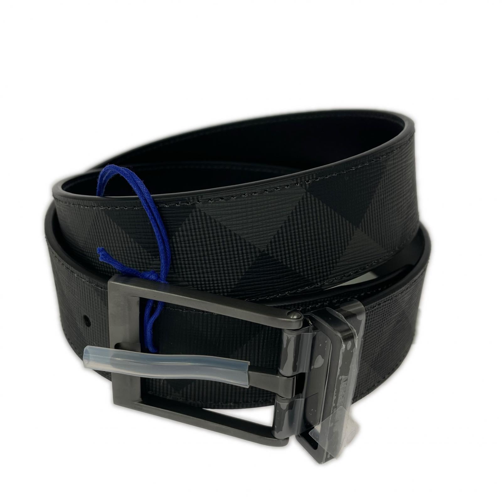その他アクセサリー 総柄レザーベルト BLK ブラック