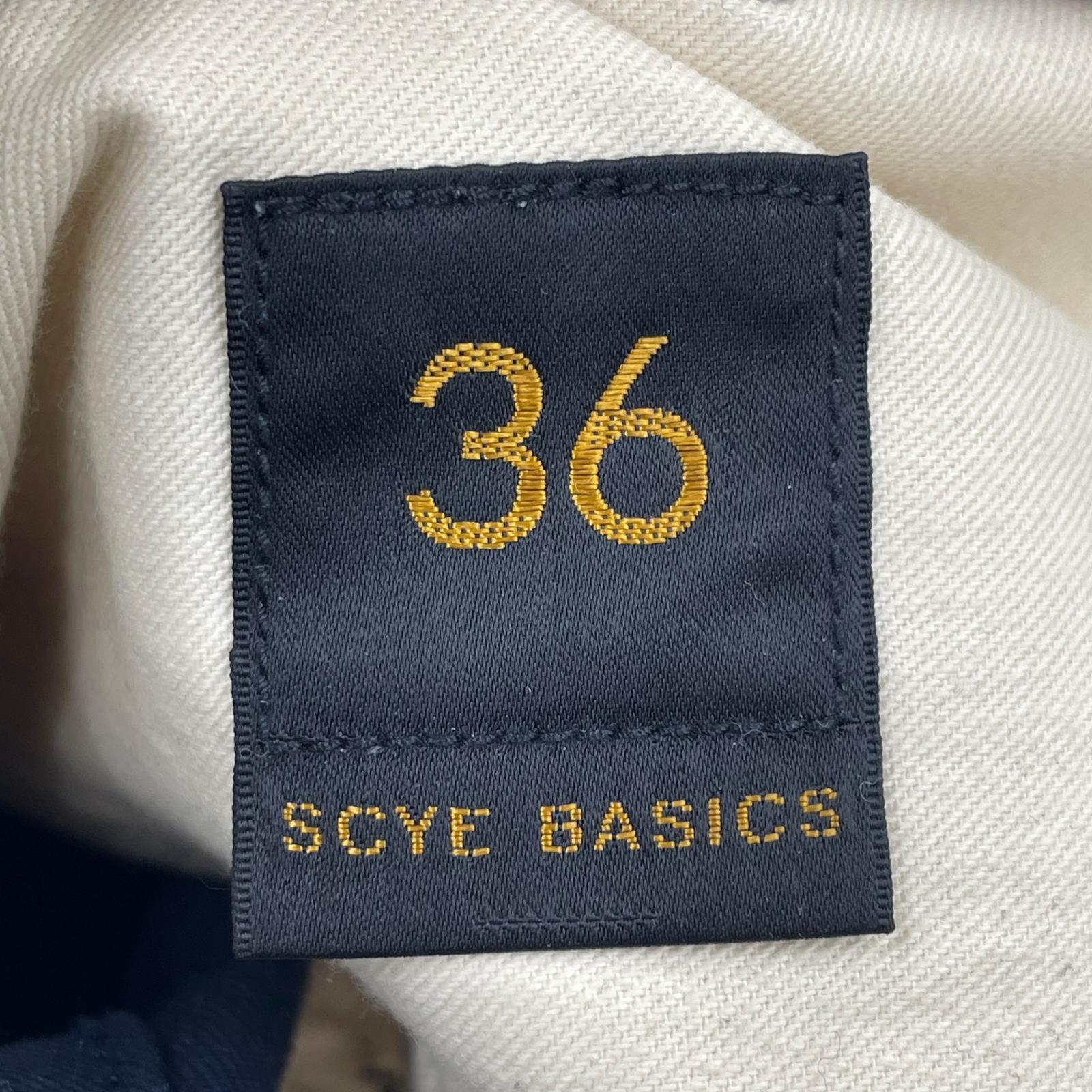 パンツ SCYE BASICS San Joaquin Chino サンホアキンチノトラウザー 36 ネイビー 36 ネイビー