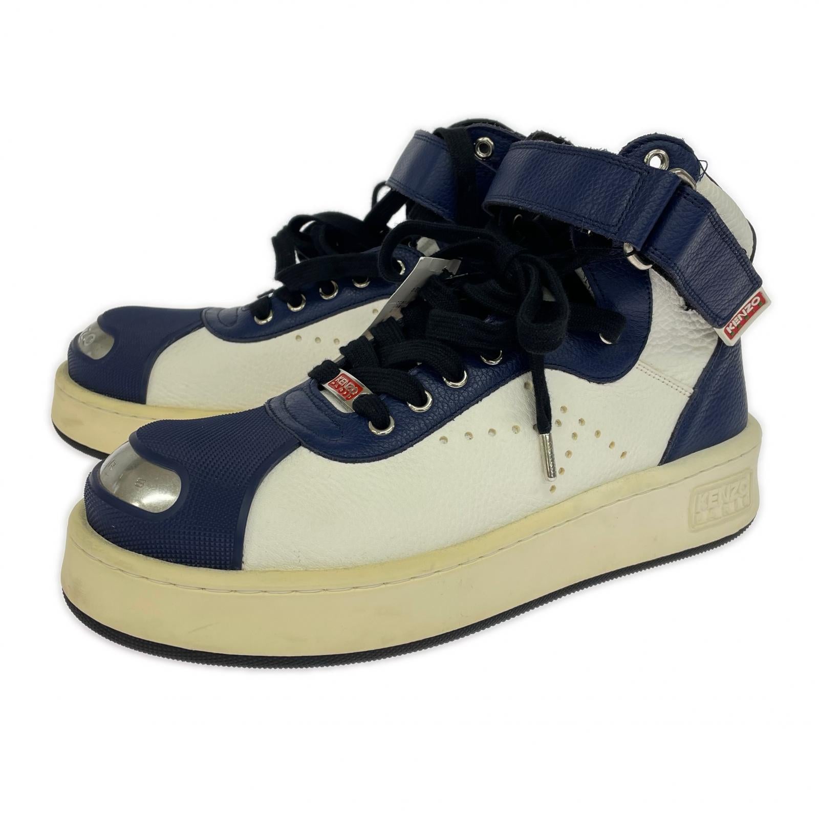 スニーカー HOOPS HIGH TOP SNEAKES (43) ホワイト×ネイビー 43
