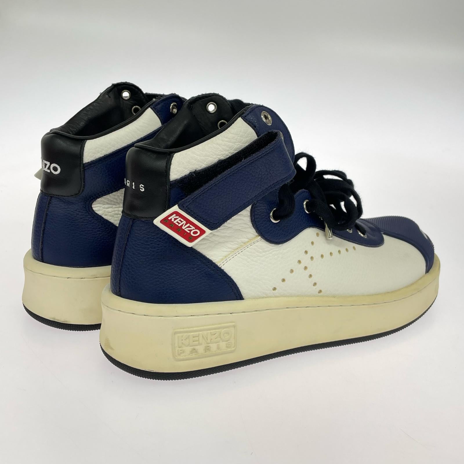 スニーカー HOOPS HIGH TOP SNEAKES (43) ホワイト×ネイビー 43