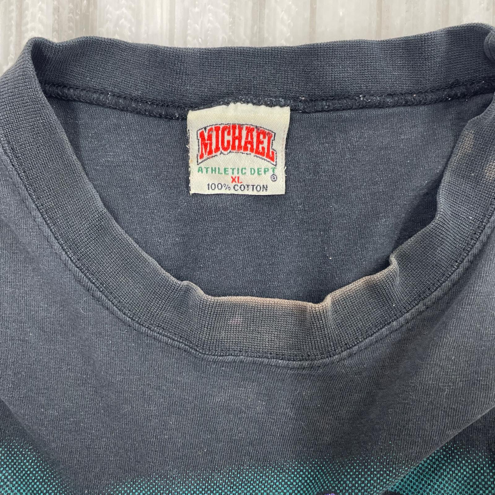 半袖Ｔシャツ 90s Hornets×Daffy Duck Tee 黒 ＸＬ ブラック