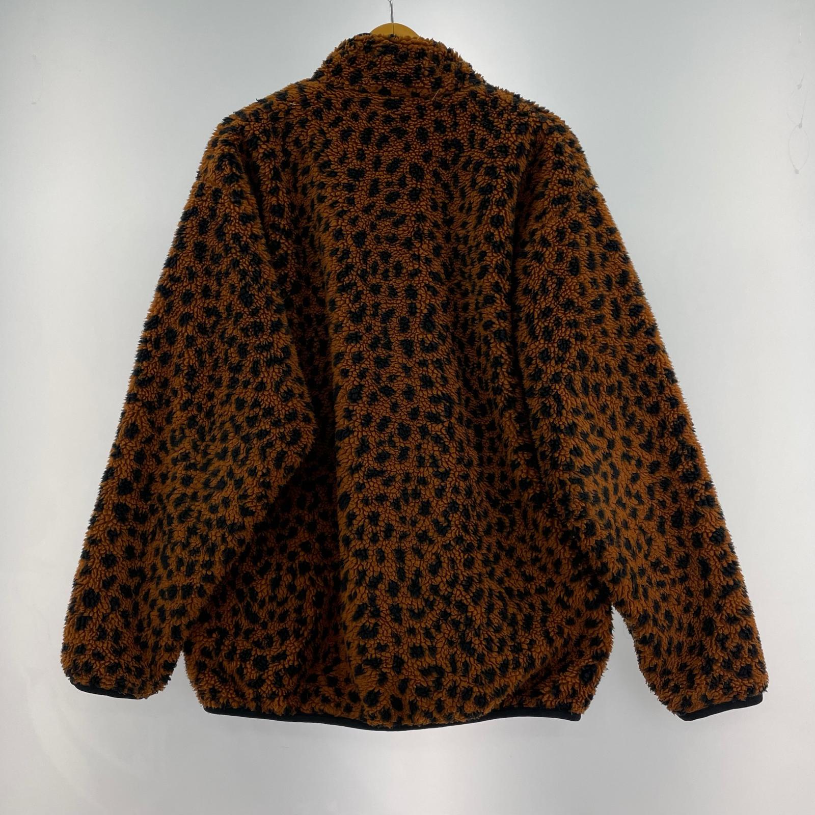 ブルゾン REVERSIBLE LEOPARD BOA FLEECE JACKET L L