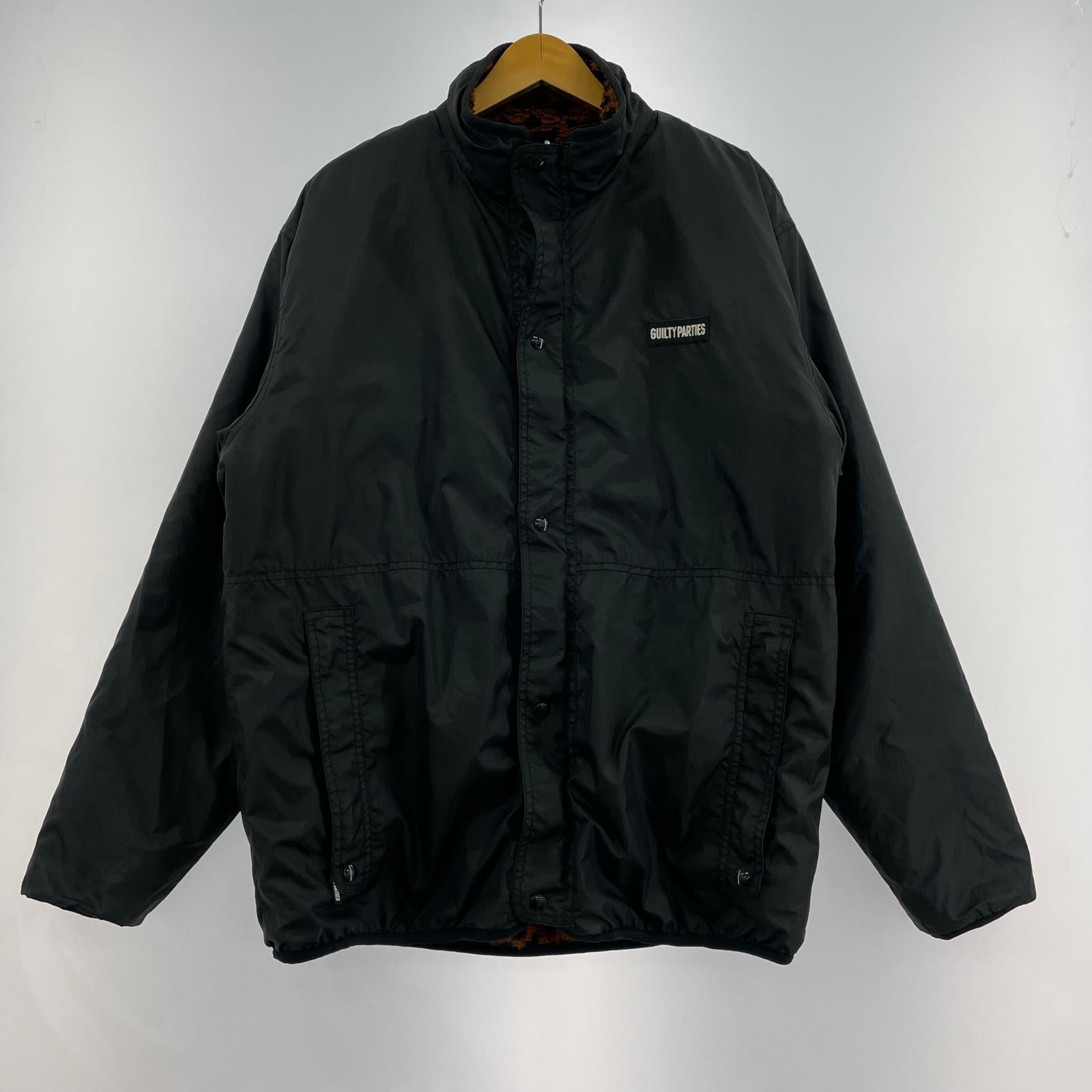 ブルゾン REVERSIBLE LEOPARD BOA FLEECE JACKET L L