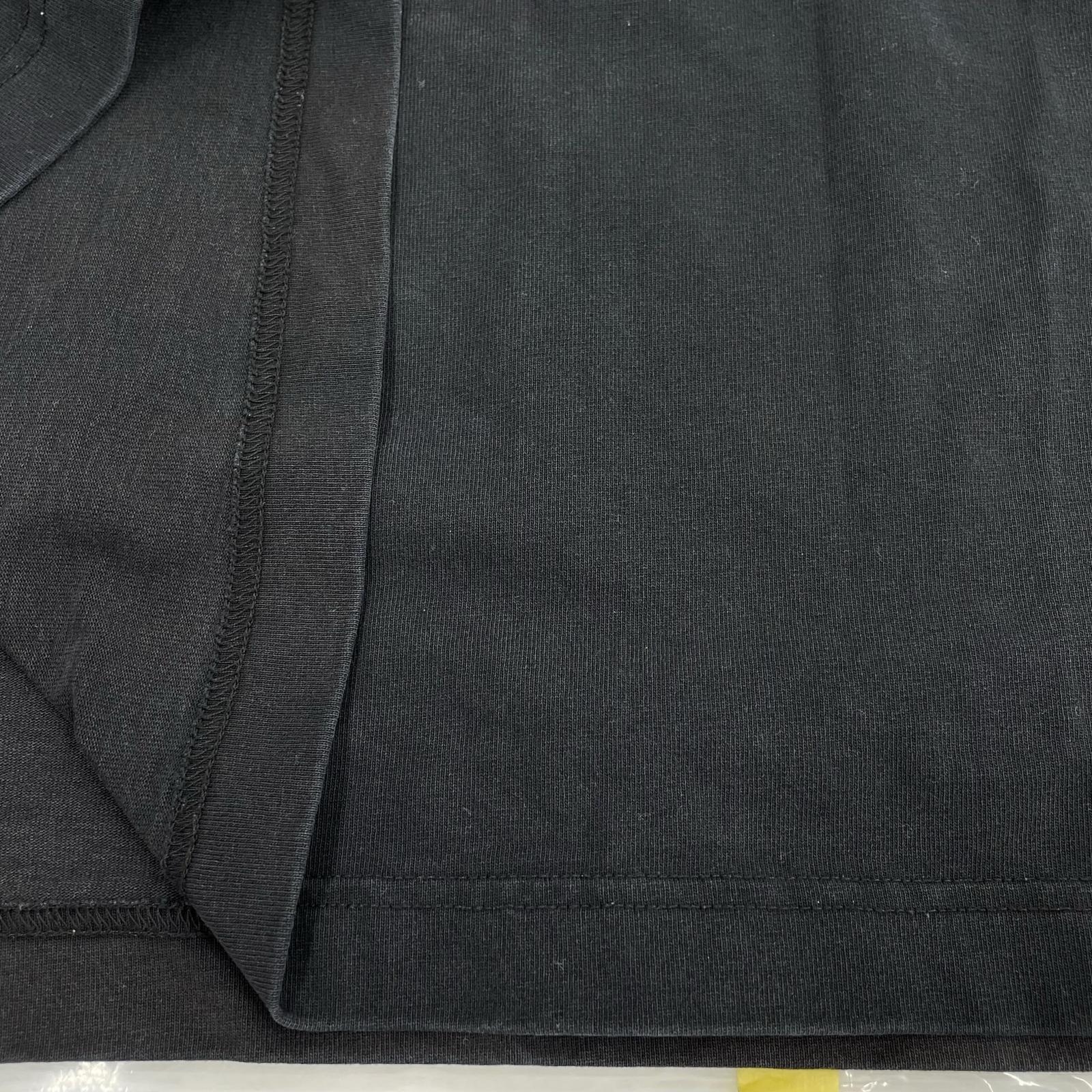 半袖Ｔシャツ ロゴ刺繍カットソー BLK ブラック