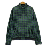 ジャケット チェック スウィングトップ 緑 L グリーン