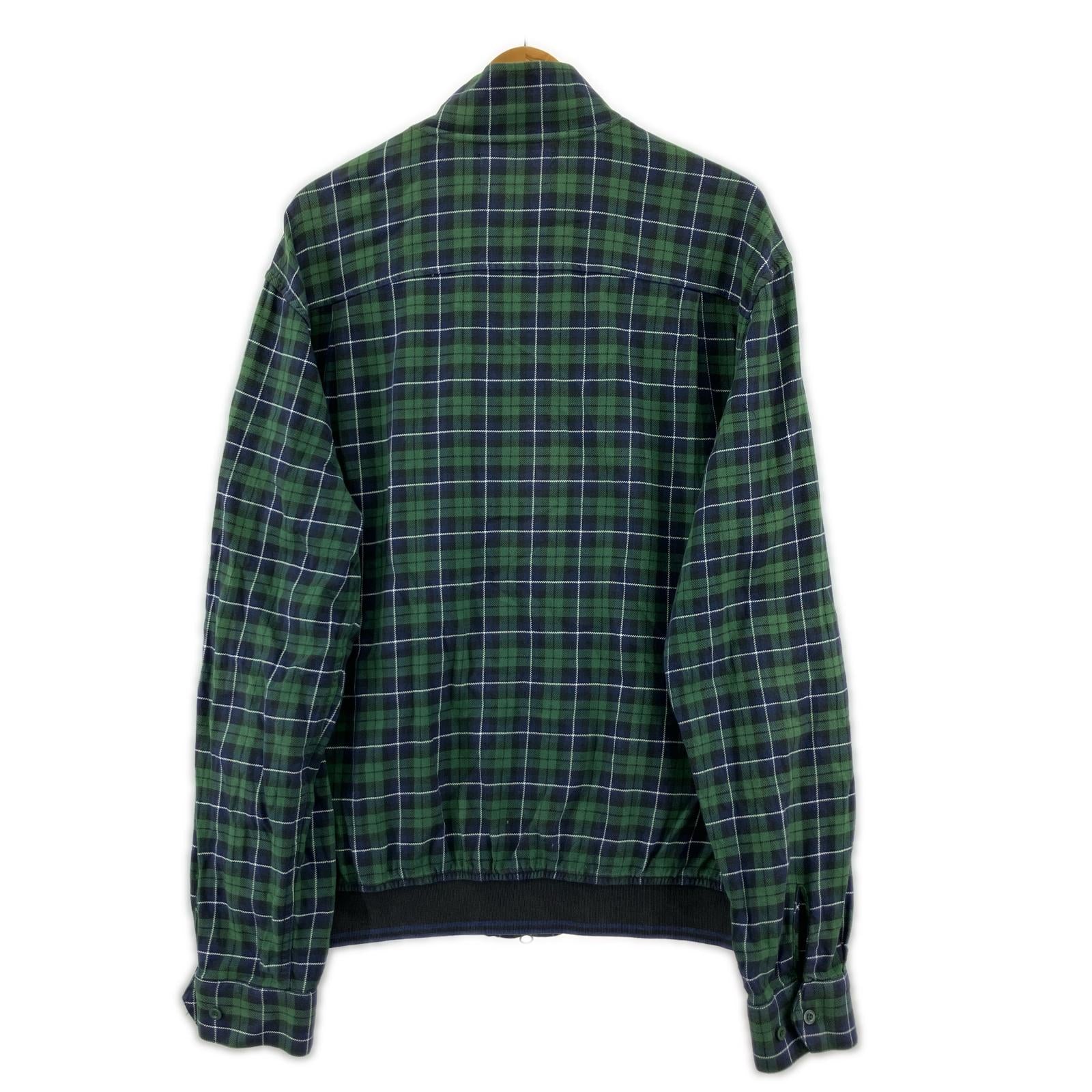 ジャケット チェック スウィングトップ 緑 L グリーン