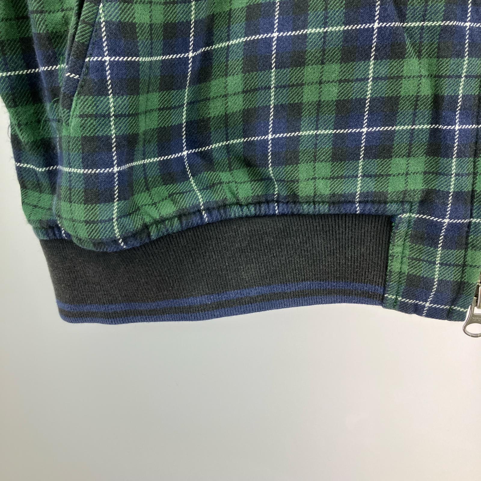 ジャケット チェック スウィングトップ 緑 L グリーン