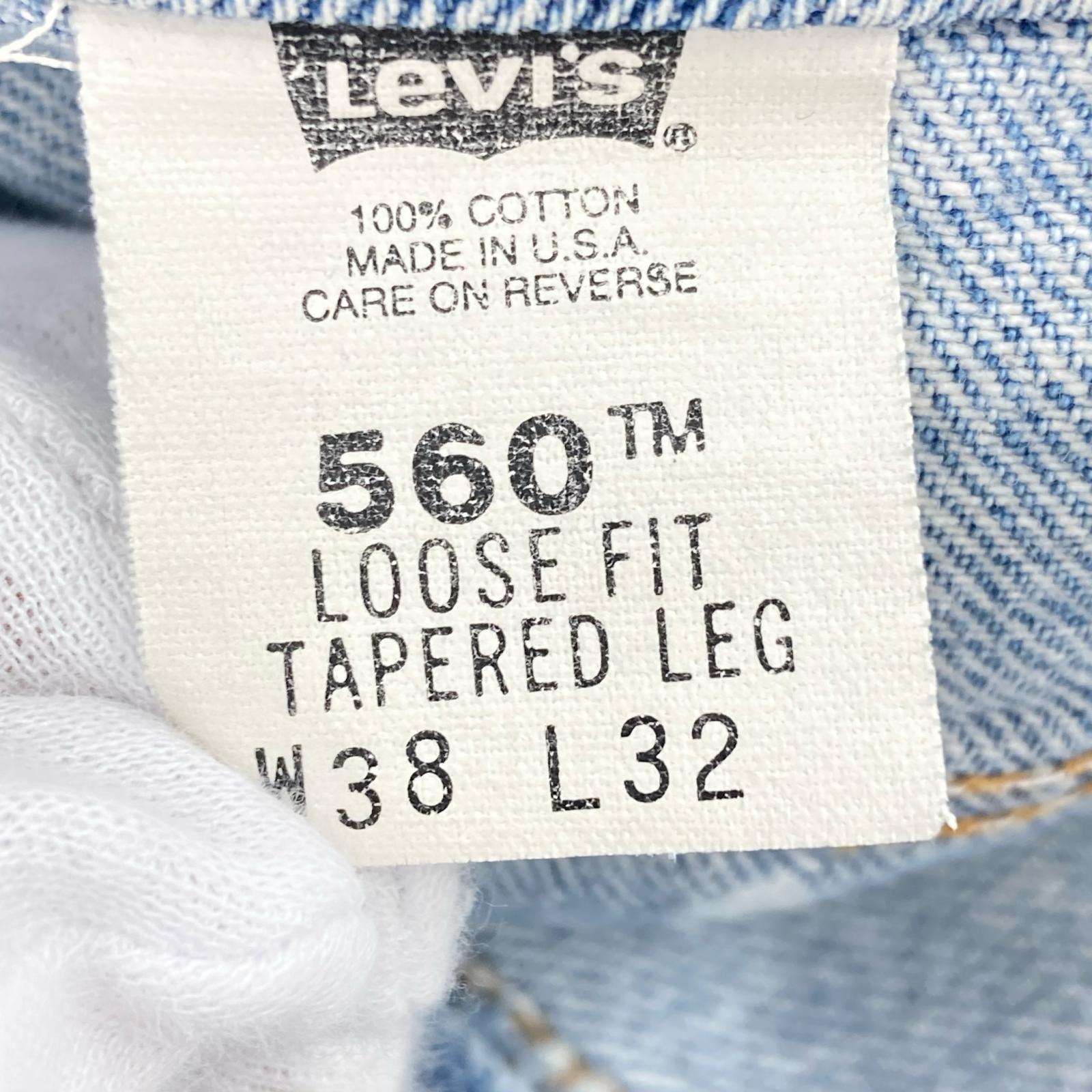 デニムパンツ 560 USA製 38 ブルー