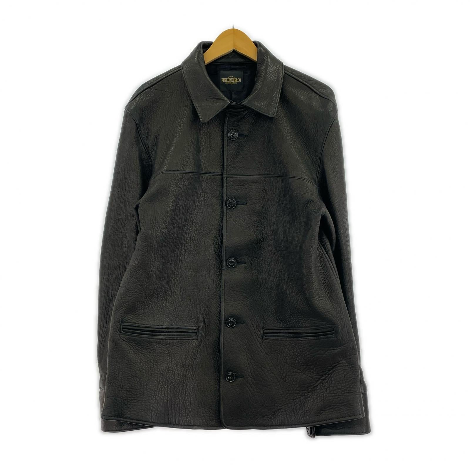 ジャケット FINE CREEK&CO “Arcadia” DEER SKIN ブラック