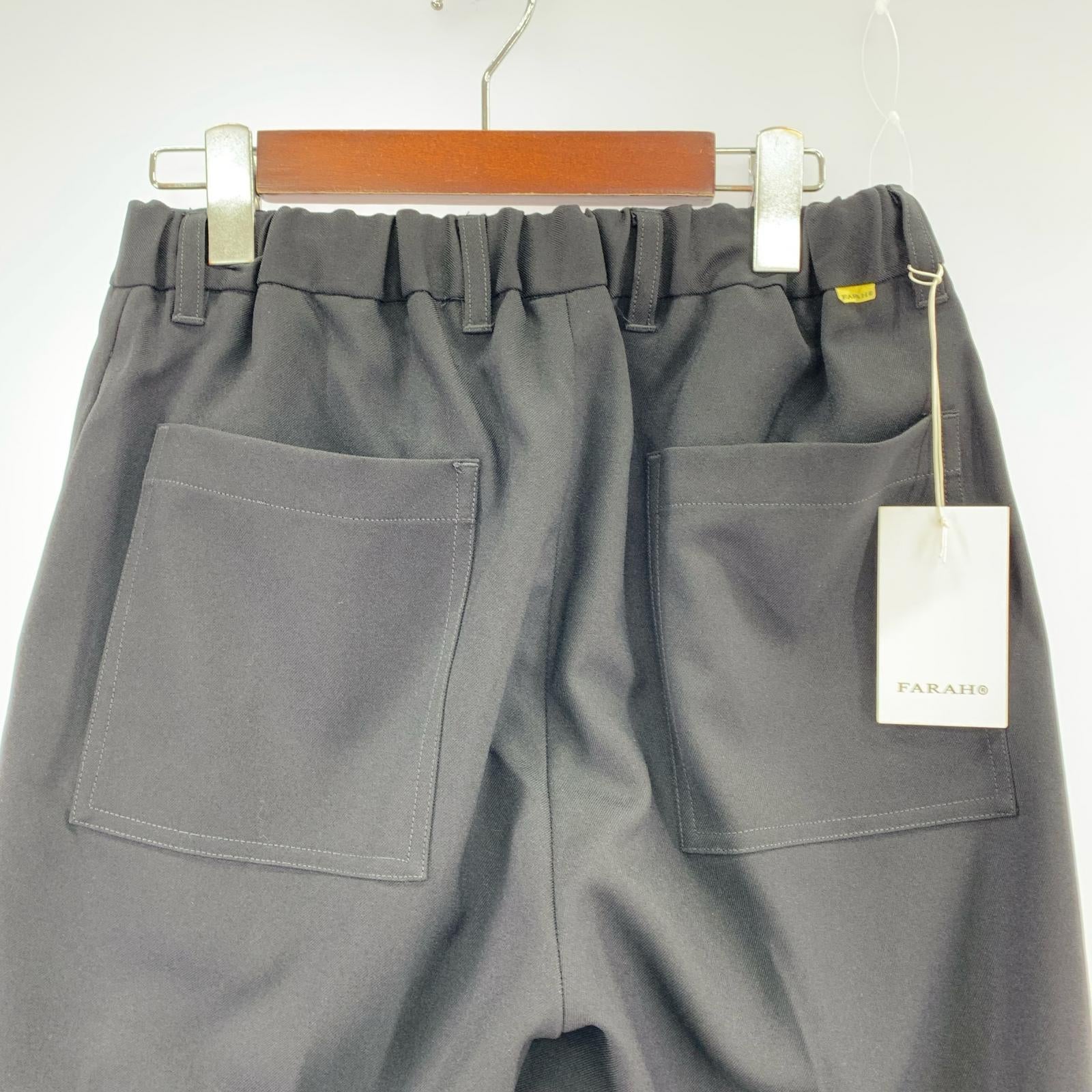 パンツ FARAH イージー センタープレスパンツ ブラック