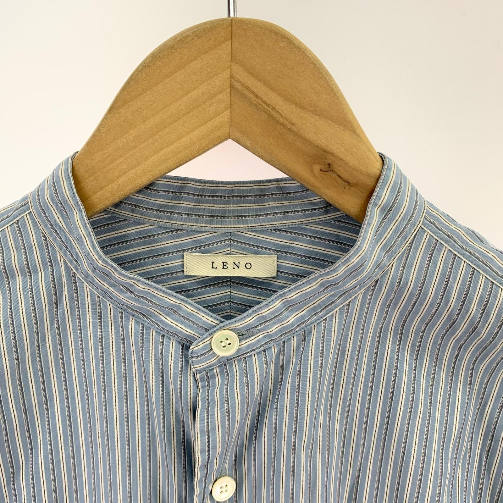 ドレス LENO BAND COLLAR PULLOVER DRESS BLU 00 ブルー