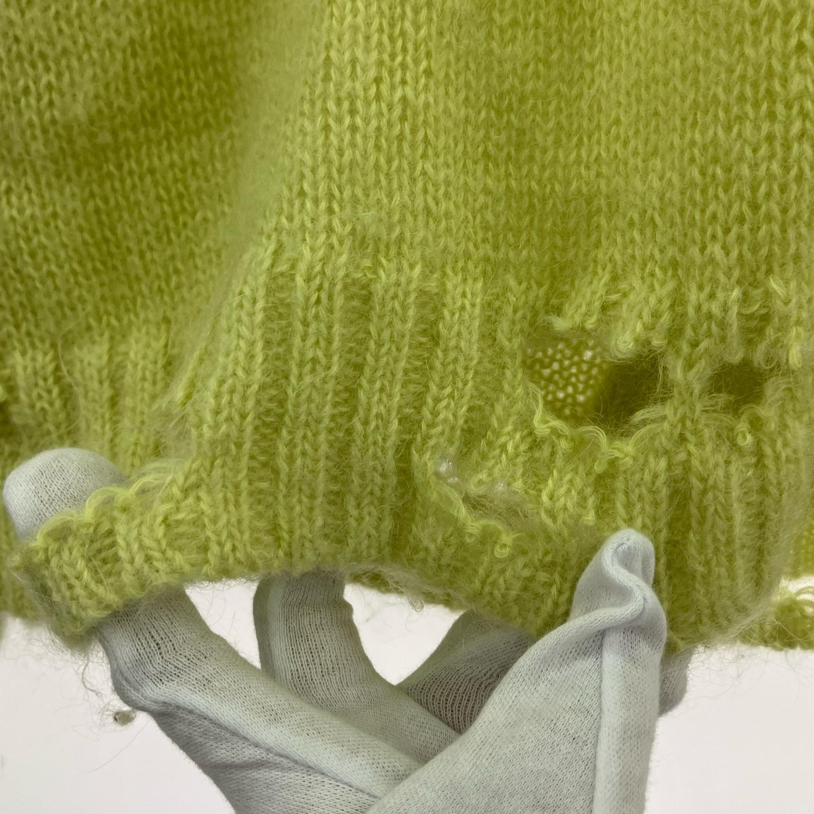ニット 23aw ダメージ加工 モヘア
