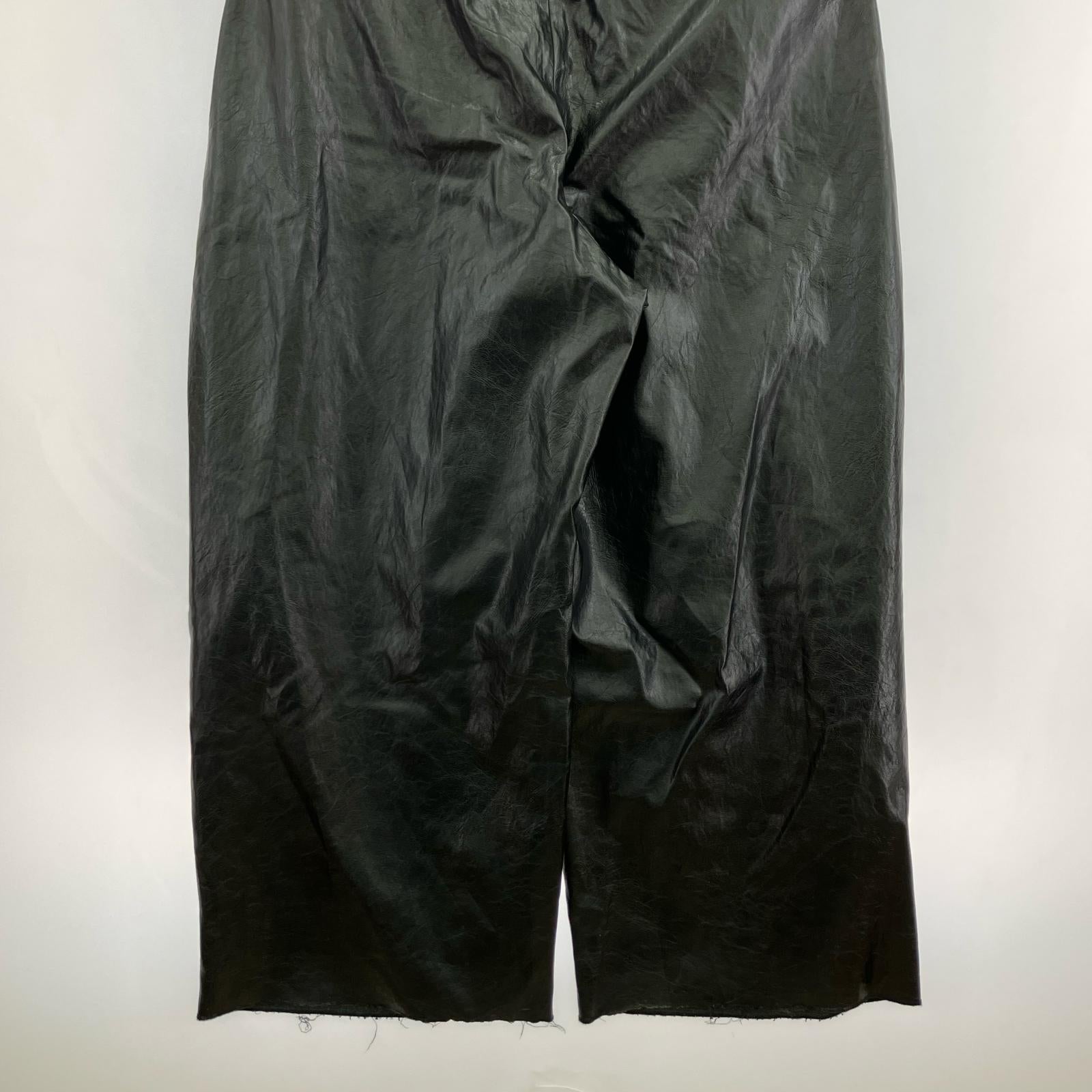 パンツ 24aw フェイクレザー Dear Baggy M ブラック